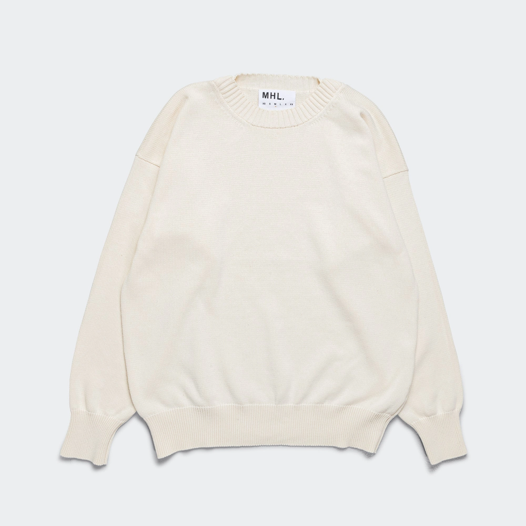 logoed product safety Cross Over Crew - Dry Cotton Ecru