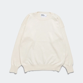 logoed product safety Cross Over Crew - Dry Cotton Ecru