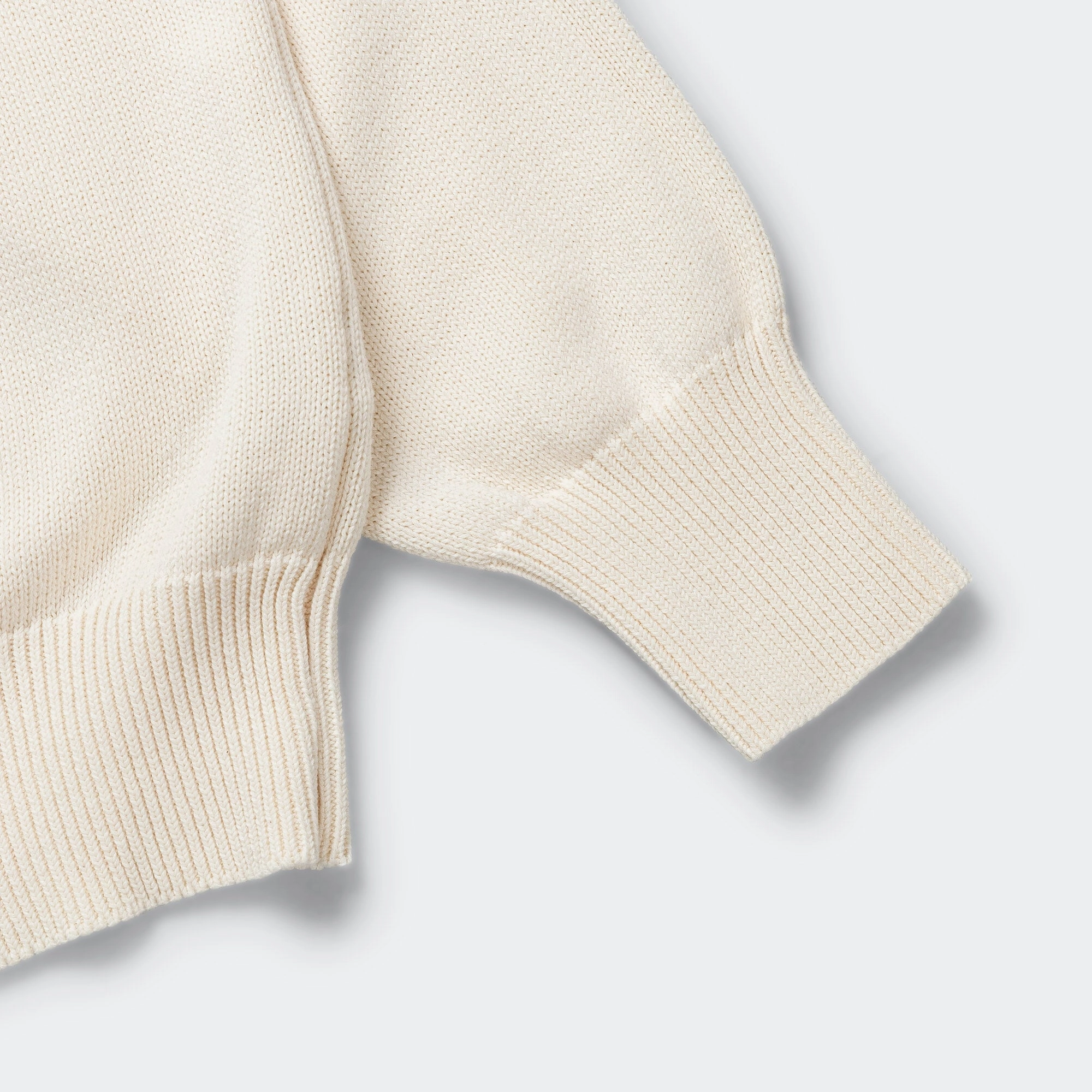 Versatile Style Cozy Choice Cross Over Crew - Dry Cotton Ecru