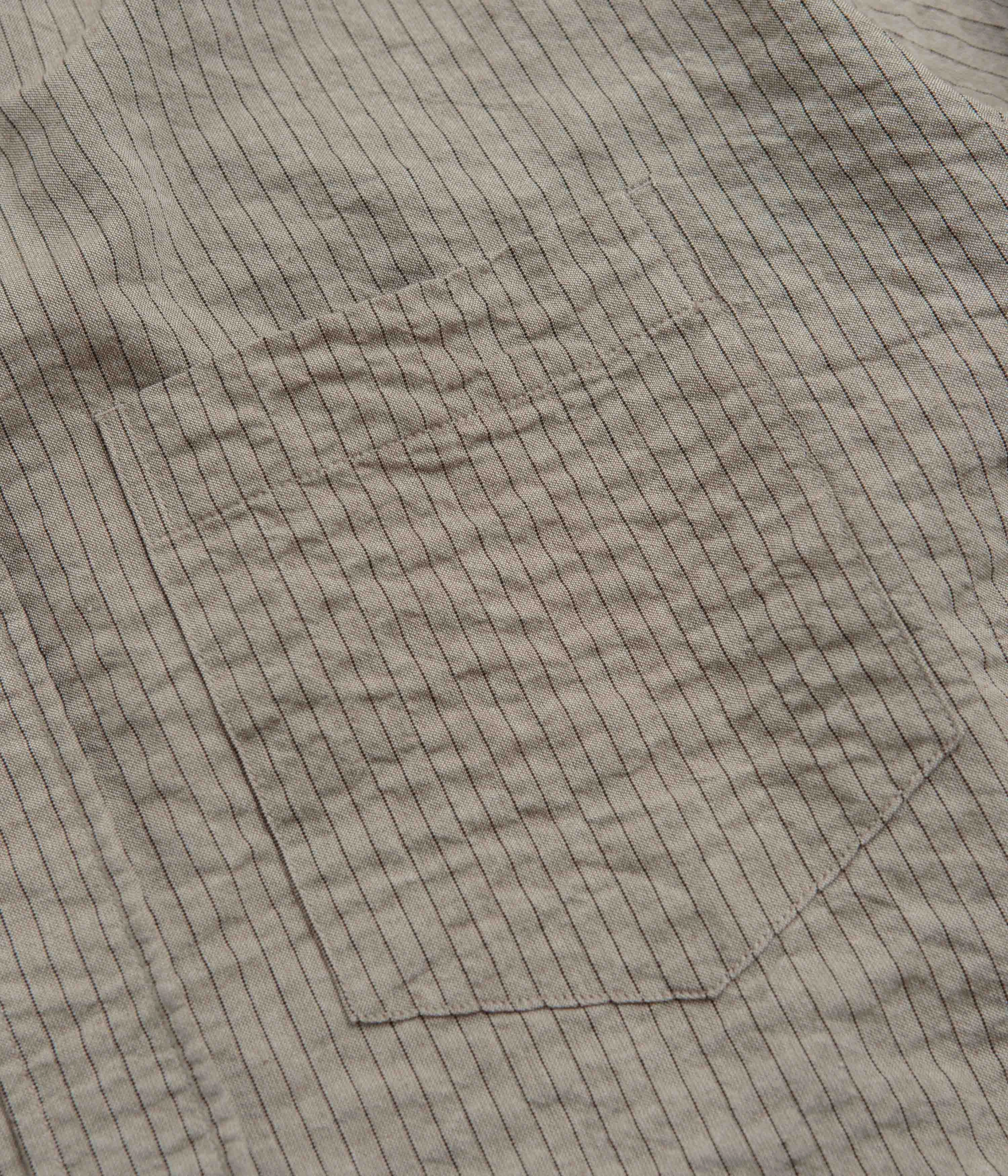 Norse Projects Mo Oversized Striped Shirt - Clay Snag Free Surface