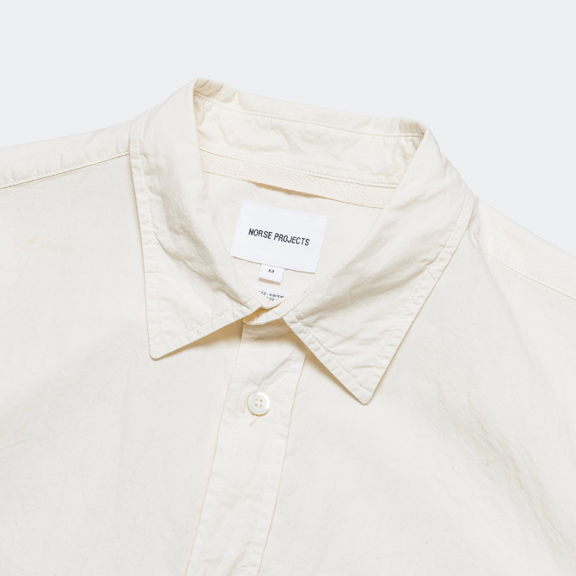 Classy Detail Versatile Design Osvald Cotton Tencel Shirt - Enamel White