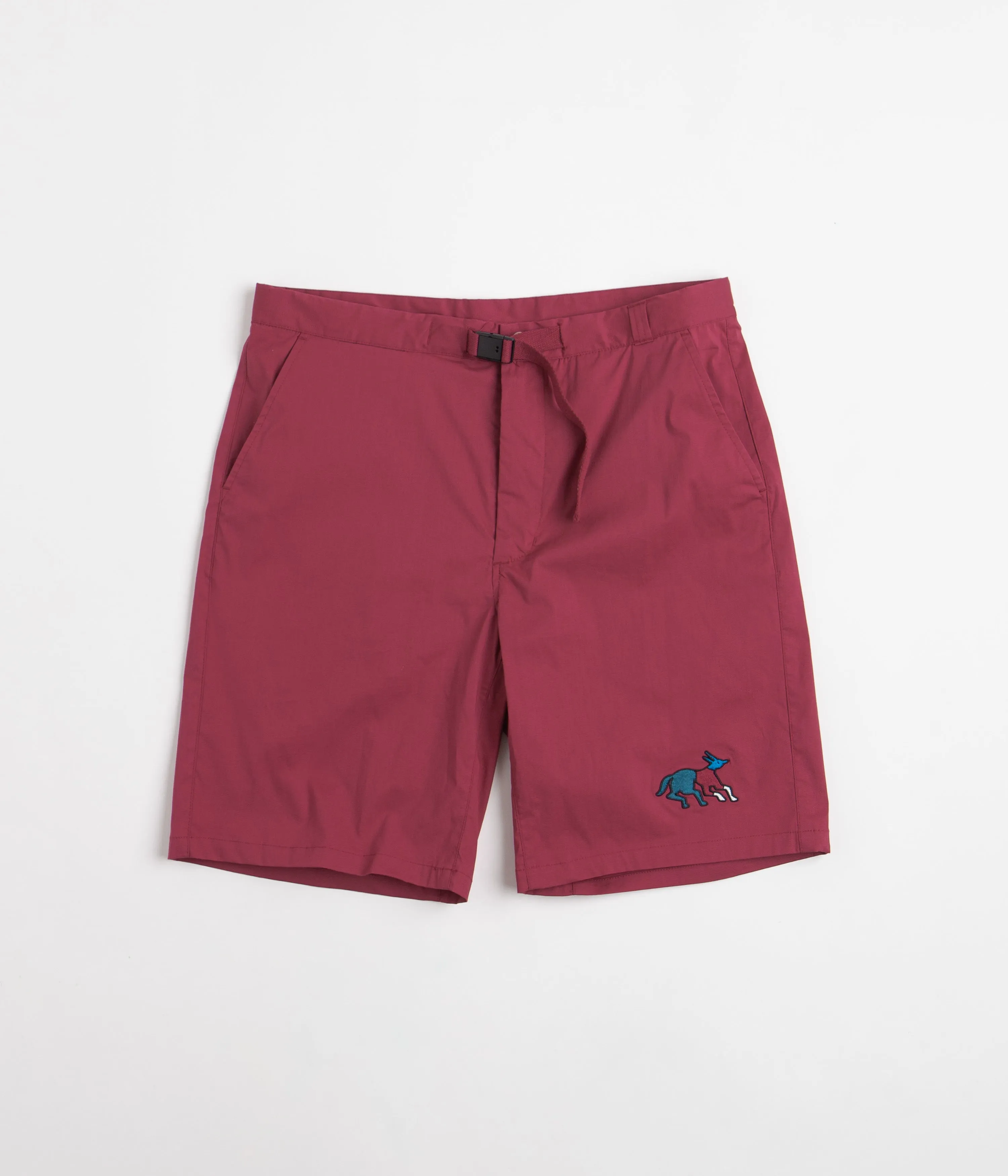 Durable Hemming Wide Range Motion by Parra Anxious Dog Shorts - Wine