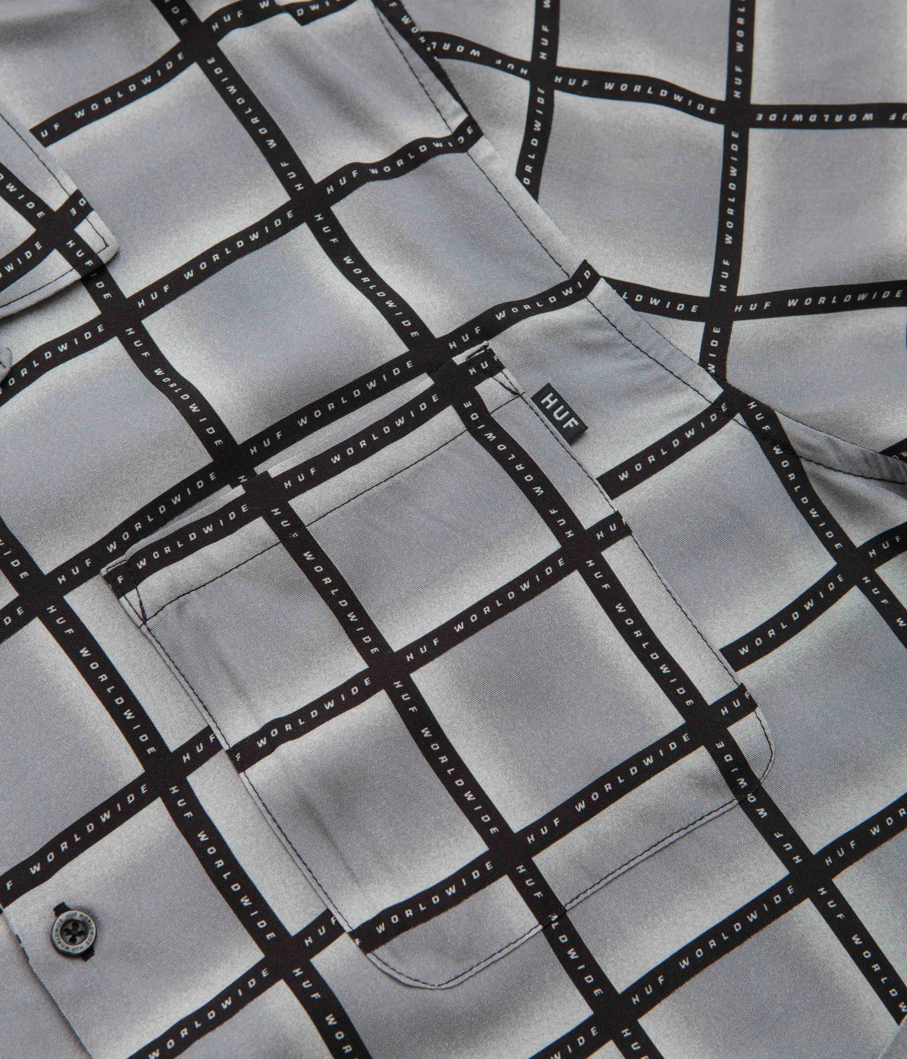 birthday party Easy Care HUF Flynn Short Sleeve Resort Shirt - Black