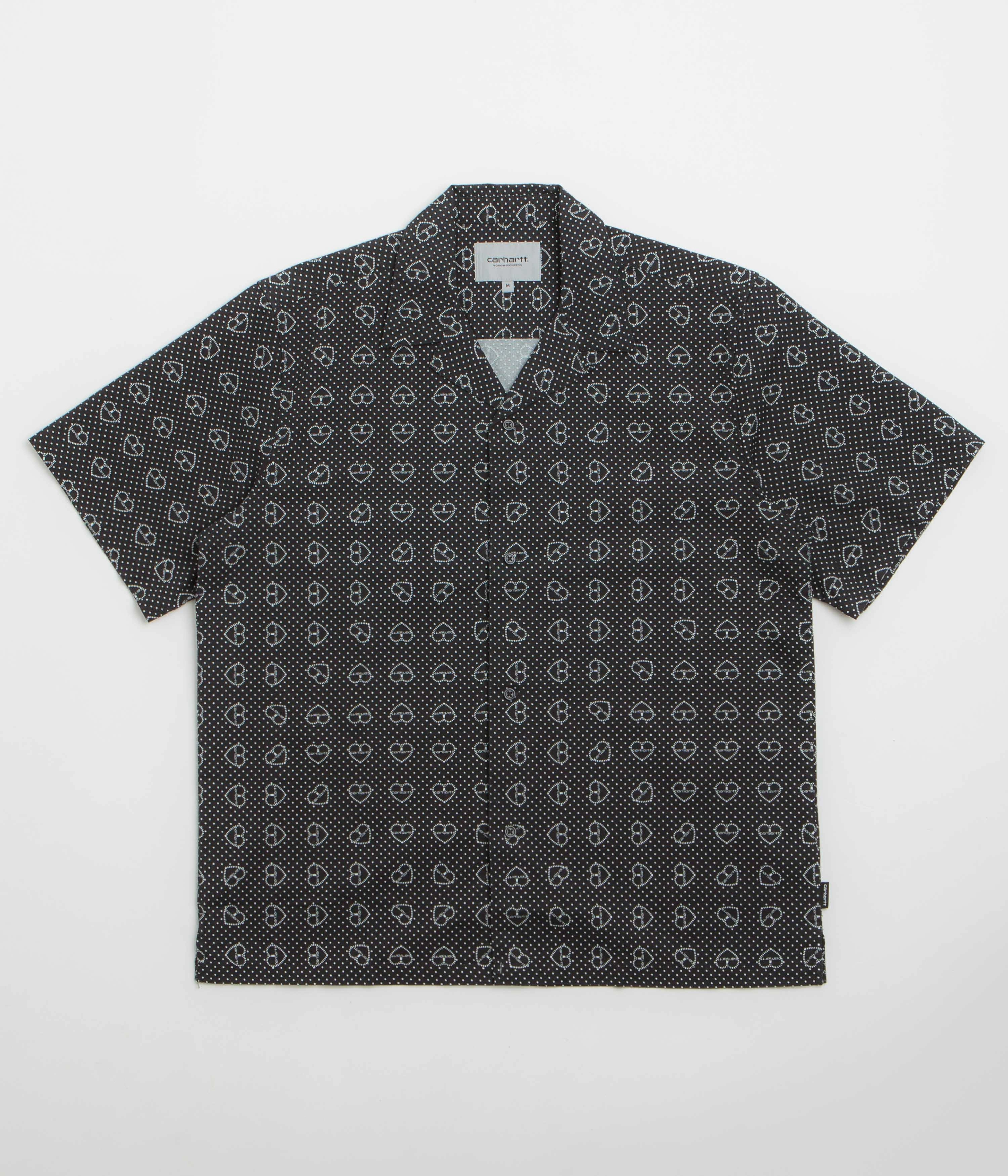 Carhartt Furoshiki Short Sleeve Shirt - Furoshiki Print / Black Adjustable Hem