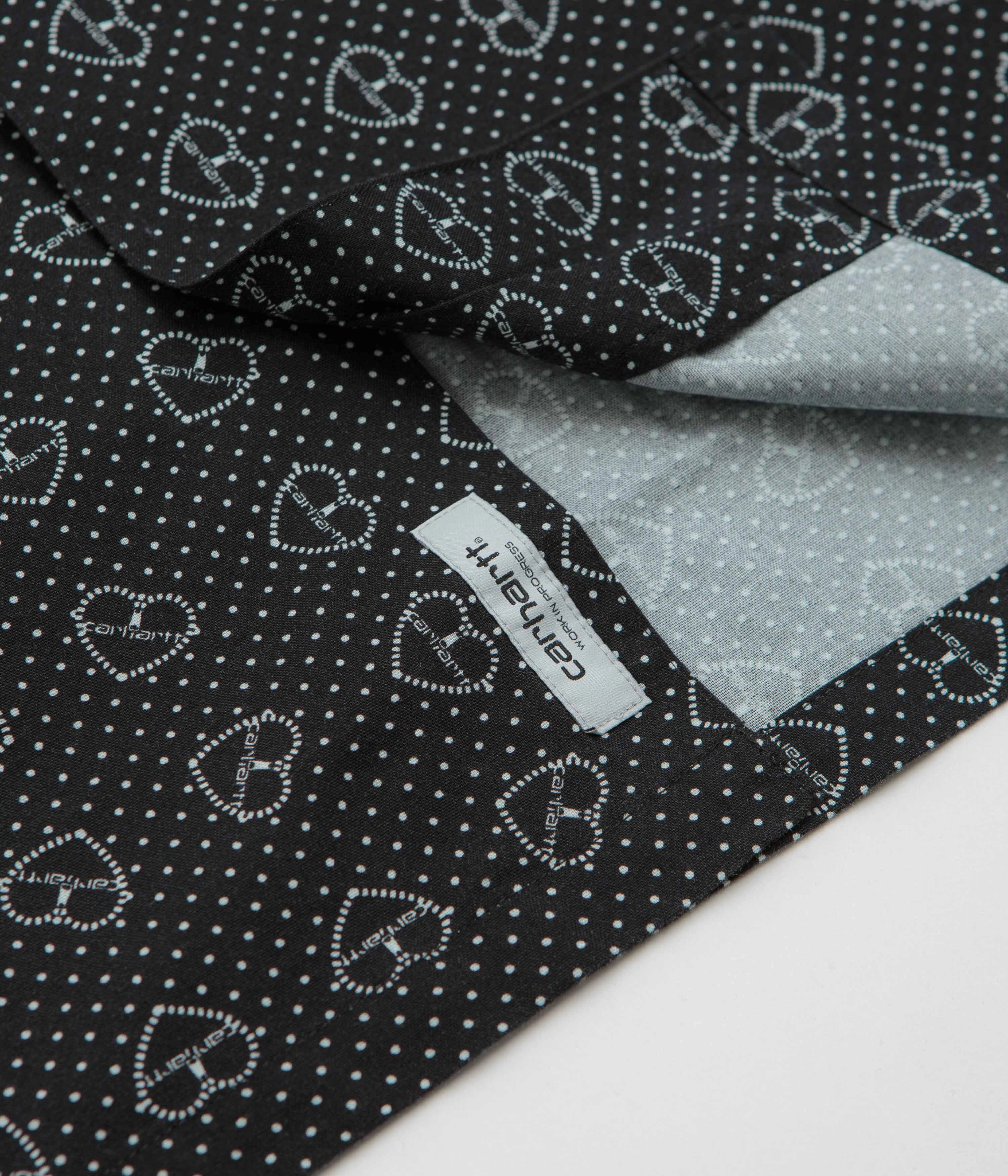 Carhartt Furoshiki Short Sleeve Shirt - Furoshiki Print / Black Non Iron Material