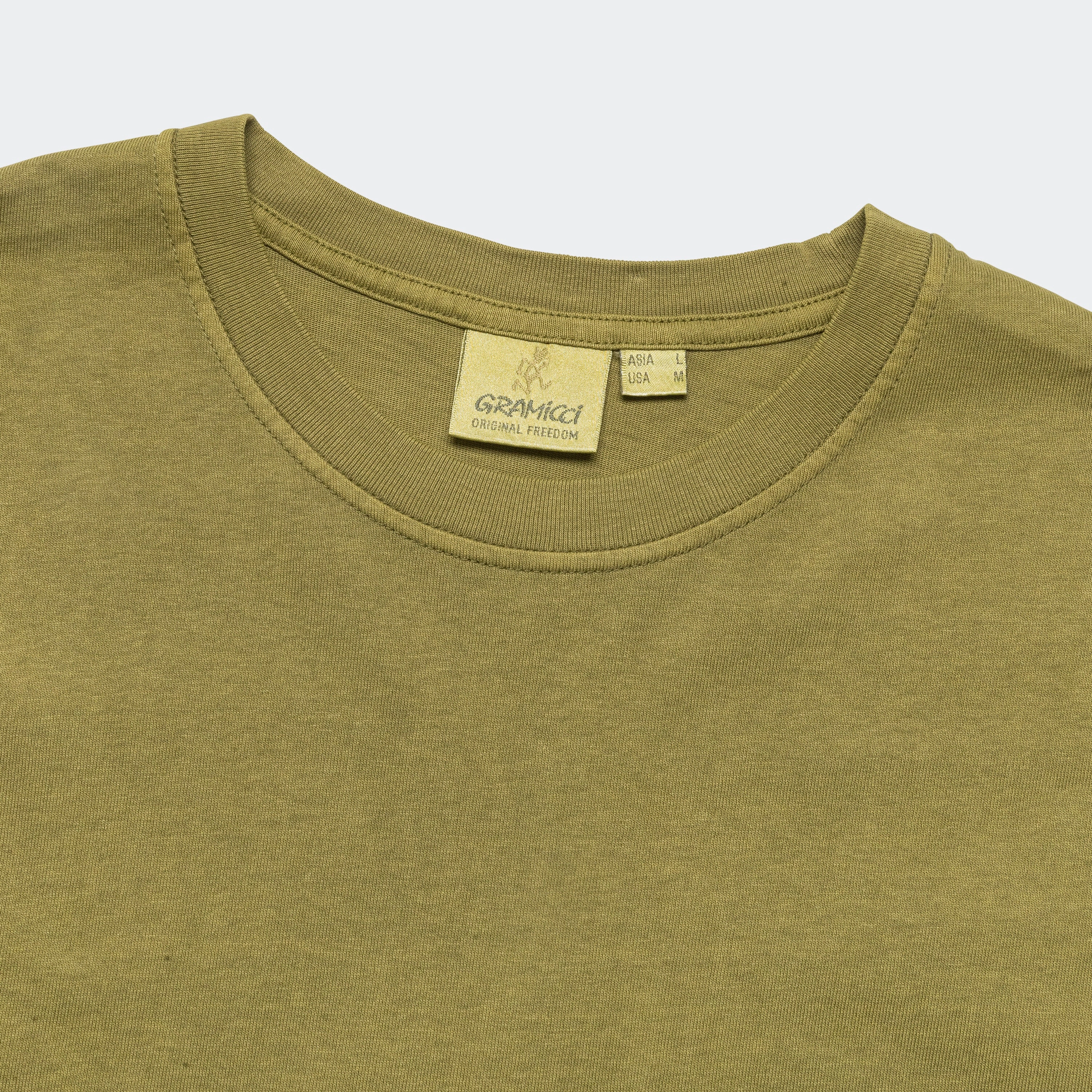Long Sleeve Pocket Tee Pigment Dyed - Pistcahio Low Impact Manufacturing City Fashion