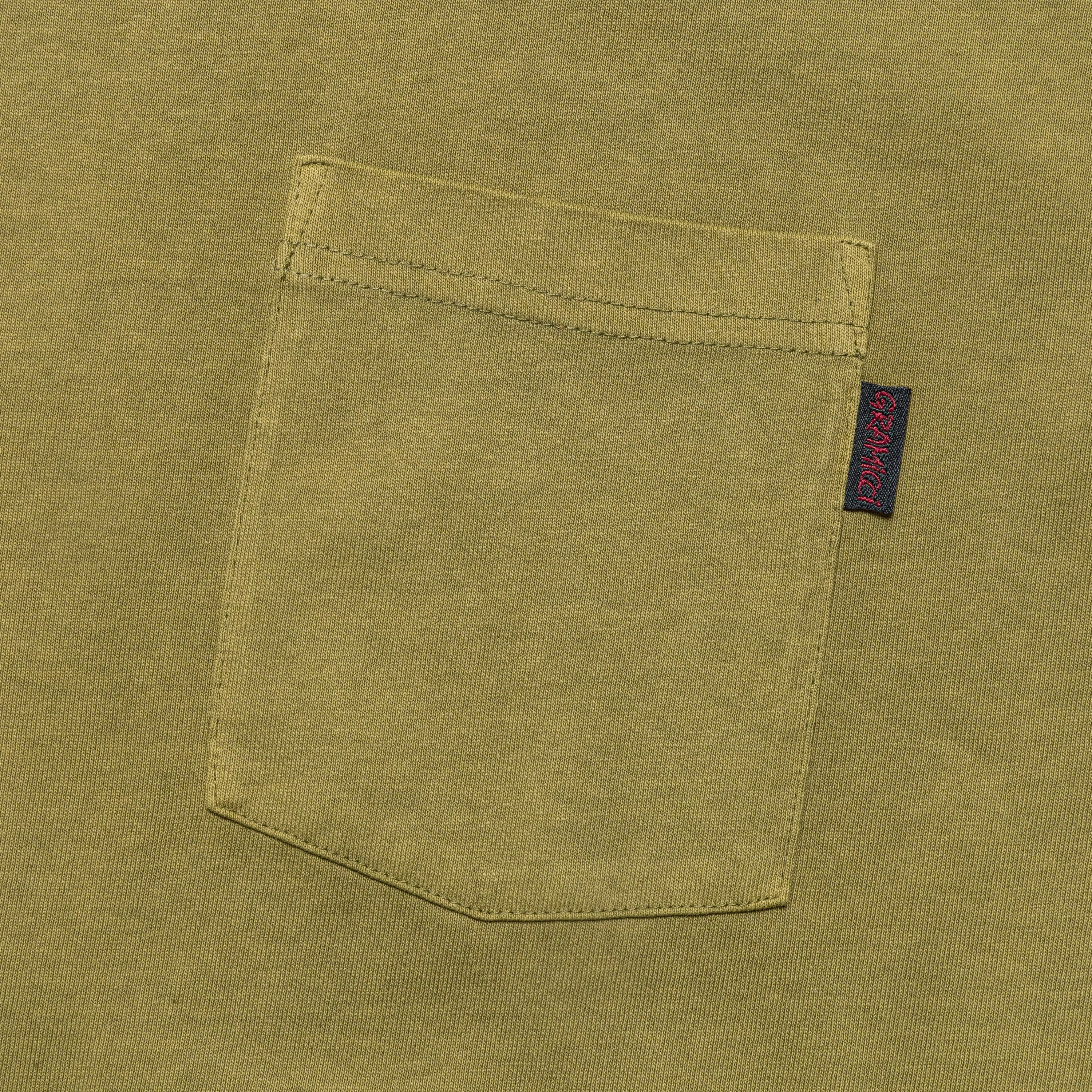 Long Sleeve Pocket Tee Pigment Dyed - Pistcahio birthday party