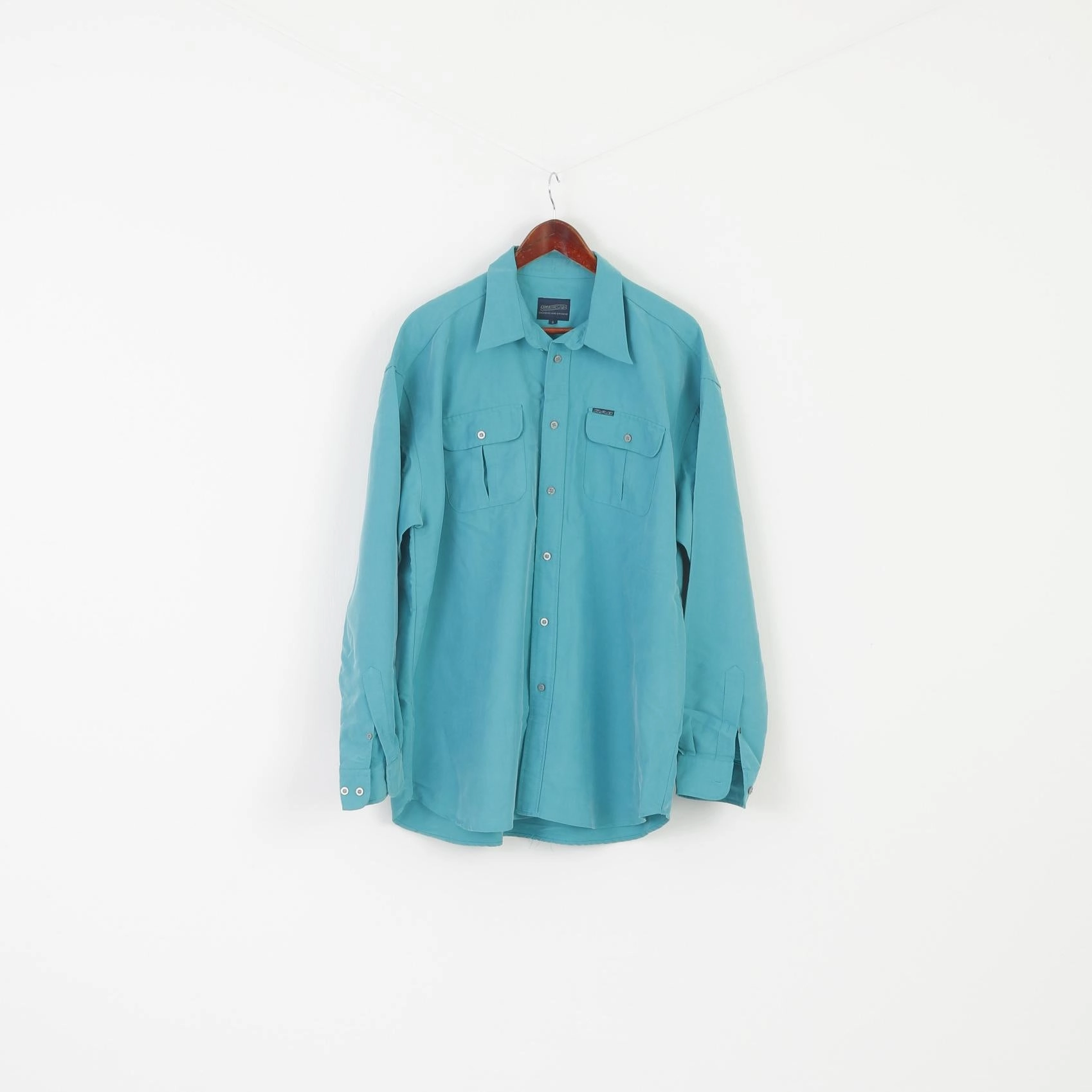 Current Style Layering Piece DAB Dickens and Browne Men 5 2XL Casual Shirt Green Vintage Modal Long Sleeve Top
