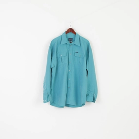Current Style Layering Piece DAB Dickens and Browne Men 5 2XL Casual Shirt Green Vintage Modal Long Sleeve Top