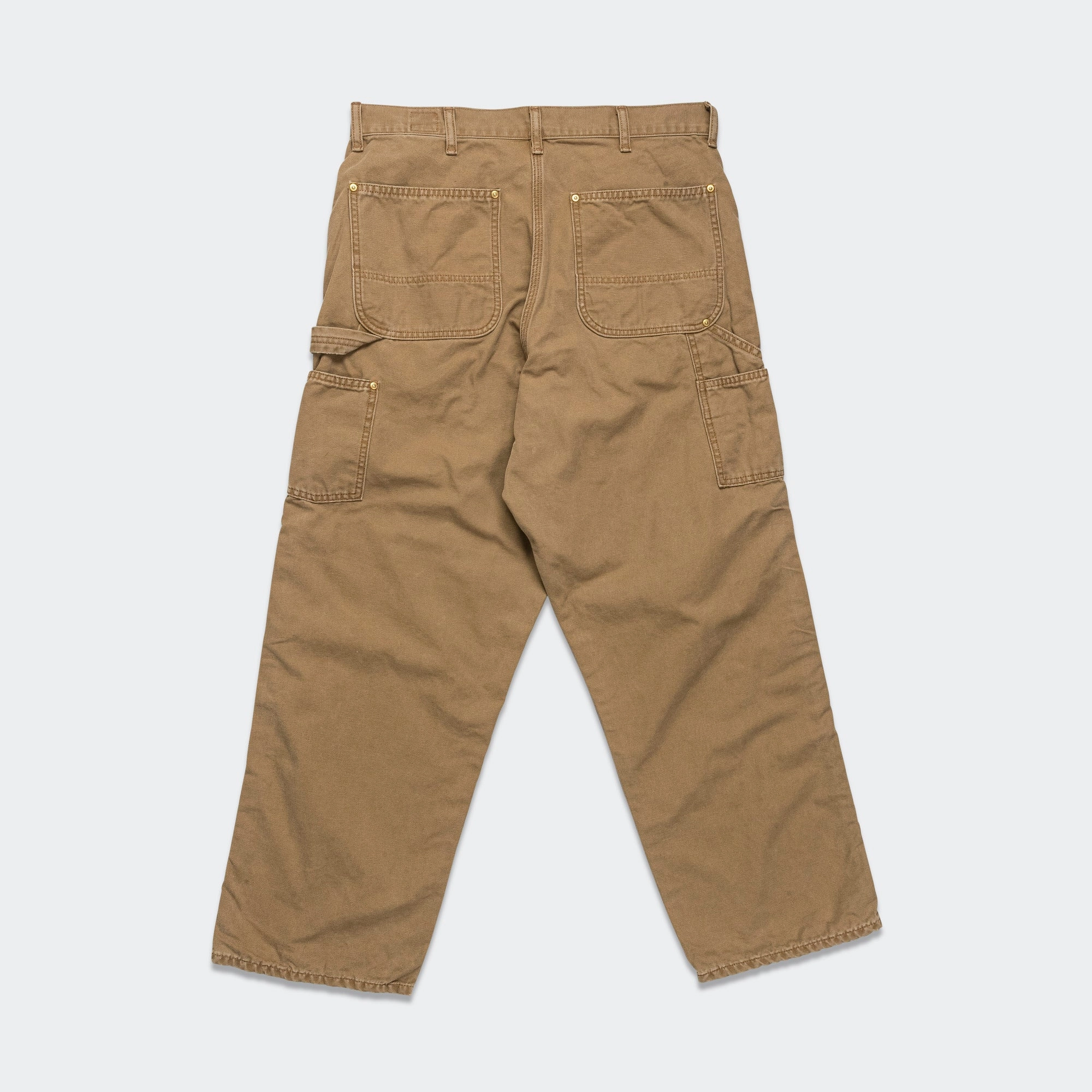 Dad's Fit Painter Pants - Brown Flexible Gusset