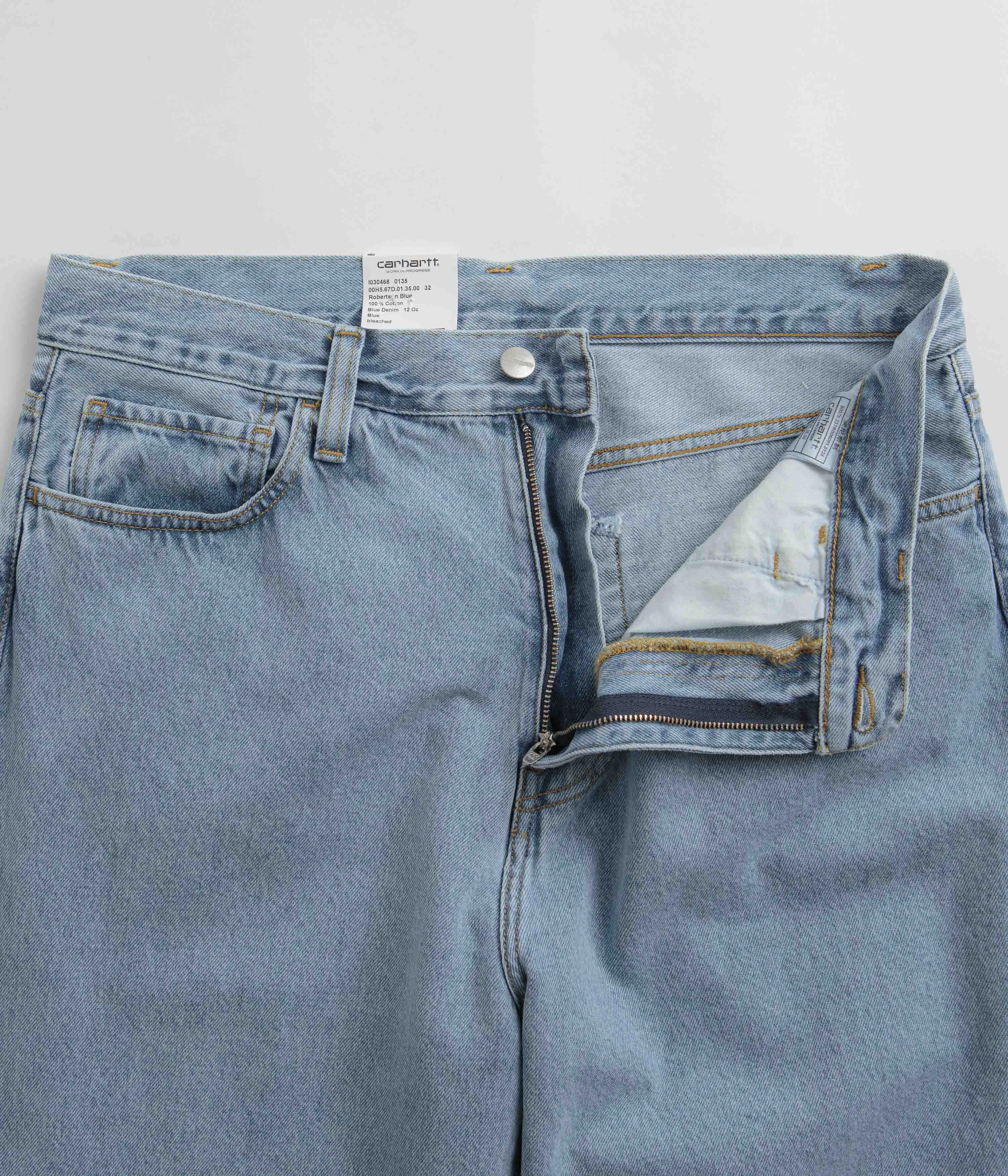 Brushed Interior Professional Wear Weekend Warrior Carhartt Landon Pants - Blue Bleached