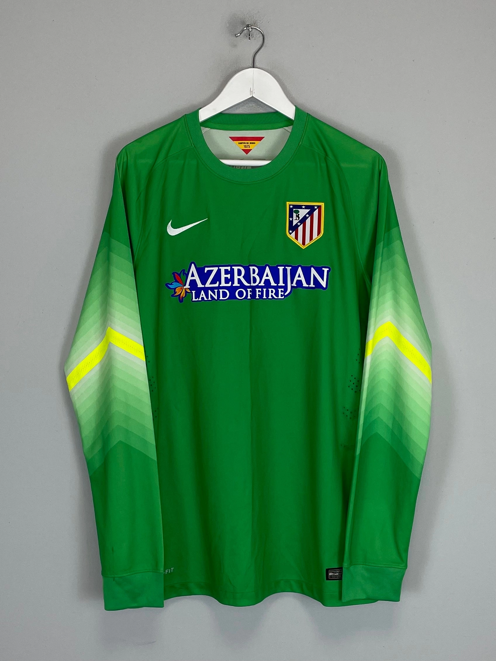 2014/15 ATLETICO MADRID *PLAYER ISSUE* GK SHIRT (L) NIKE Seam Free Engineering Flexible Neckline