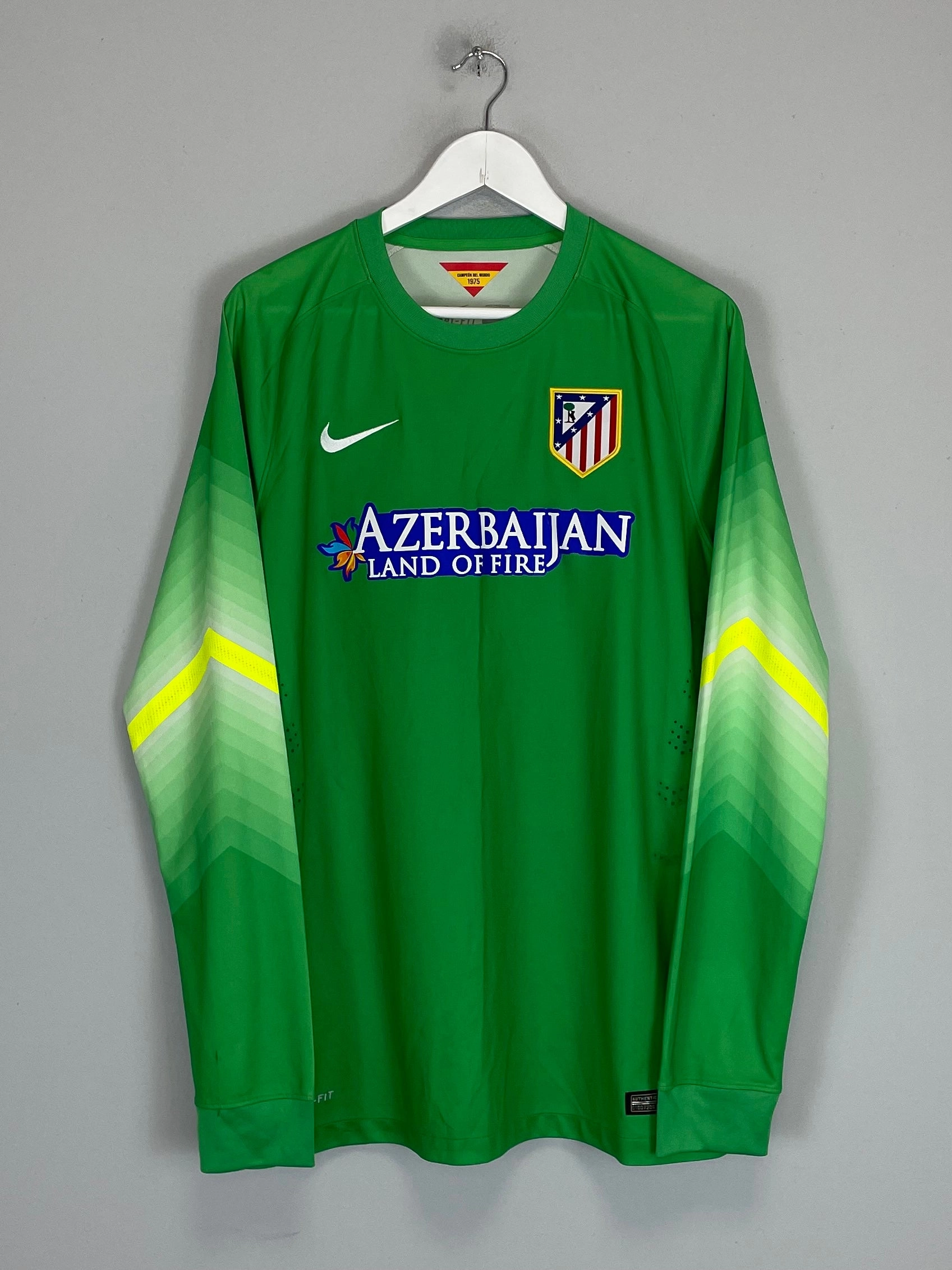 2014/15 ATLETICO MADRID *PLAYER ISSUE* GK SHIRT (L) NIKE Power Moves Reflective Trim Detail