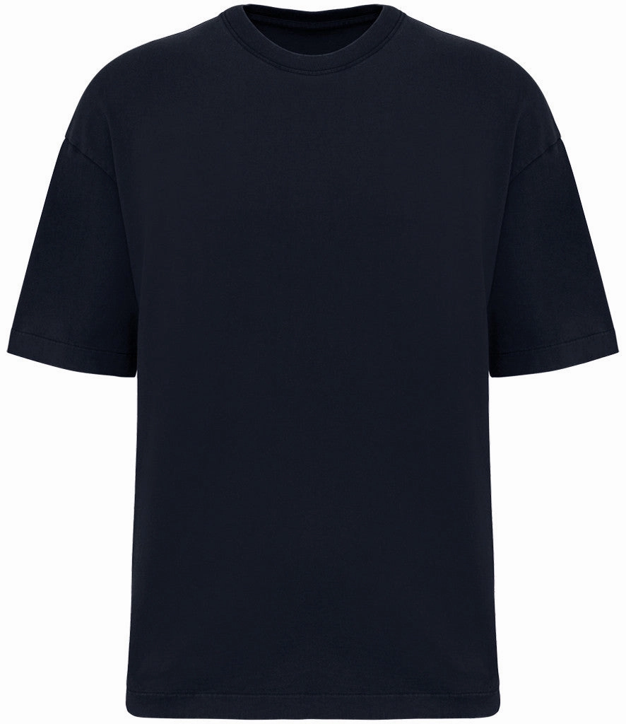 Oversized Washed Effect Tshirt | WASHED NAVY Anti Pilling Finish Weekend Comfort Wear