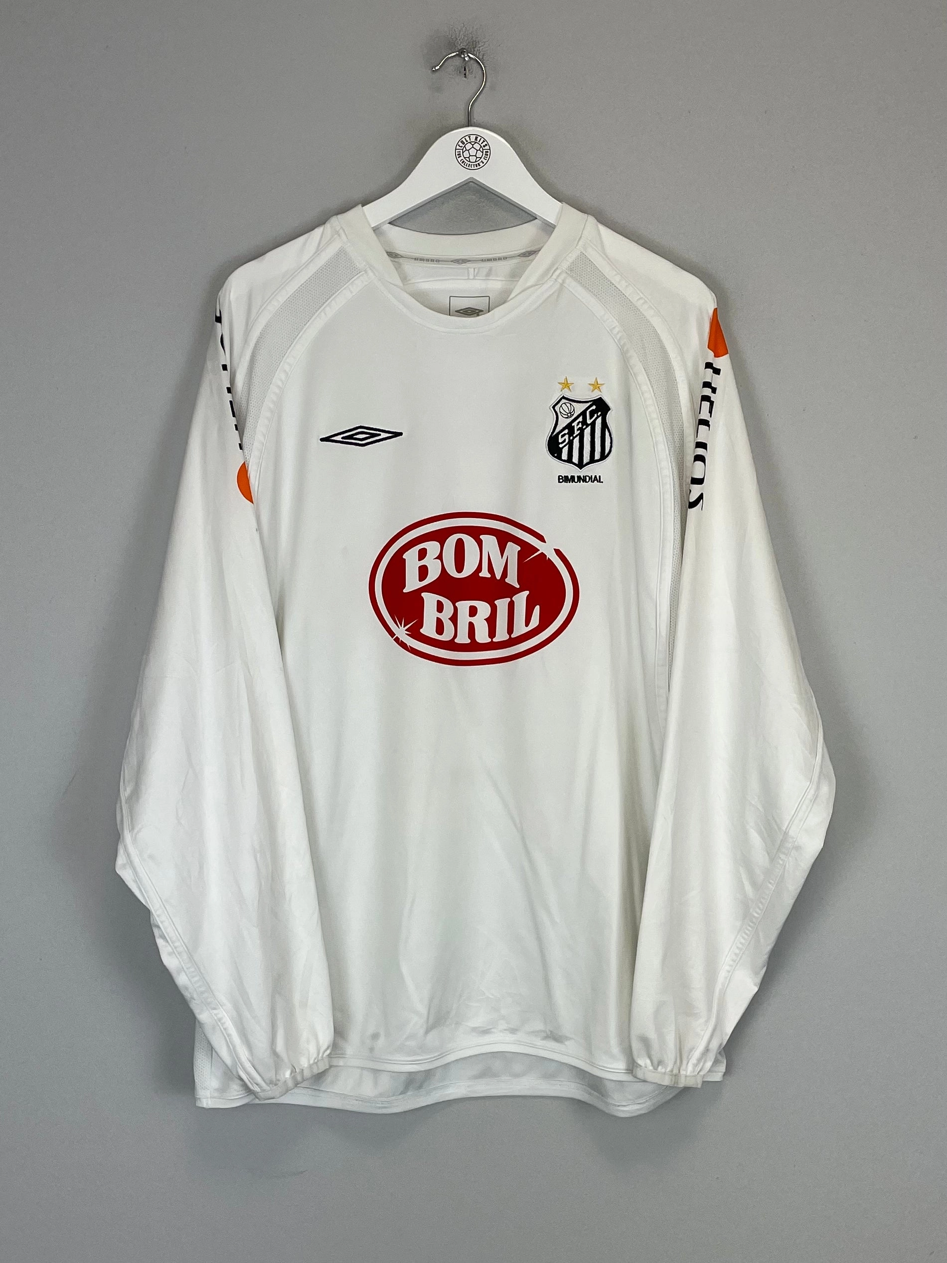 2004 SANTOS #7 HOME SHIRT (L) UMBRO Relaxed Fit Temperature Regulating Technology