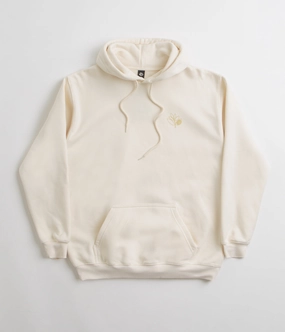 Magenta Outline Hoodie - Natural Raw Hem Detail