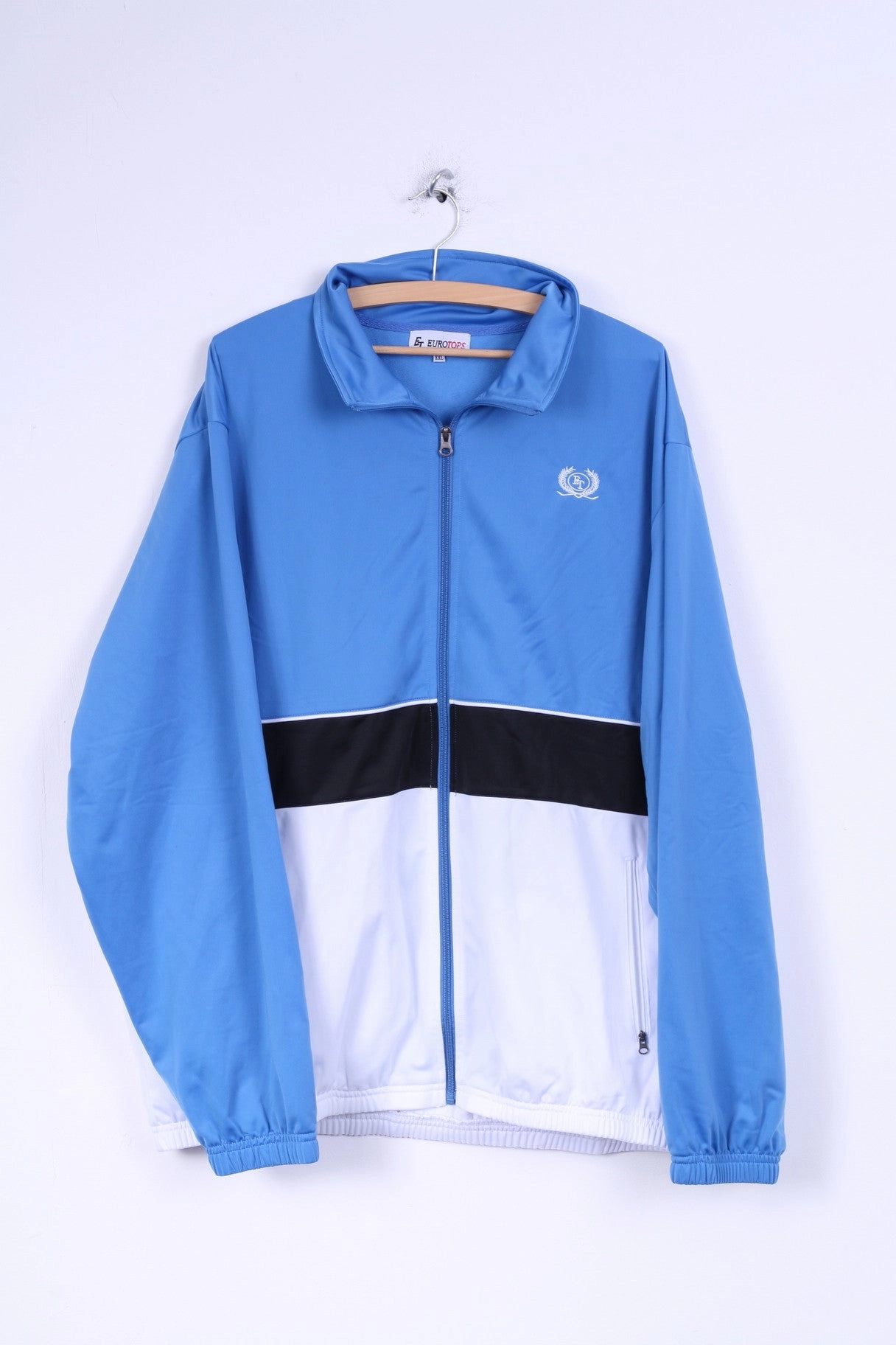 EuroTops Mens XXL Track Top Jacket Sport Training Sweatshirt winter warmth