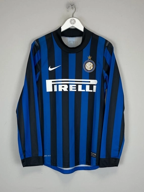 Sweat Management Technology Natural Feel 2011/12 INTER MILAN *PLAYER ISSUE* L/S HOME SHIRT (M) NIKE