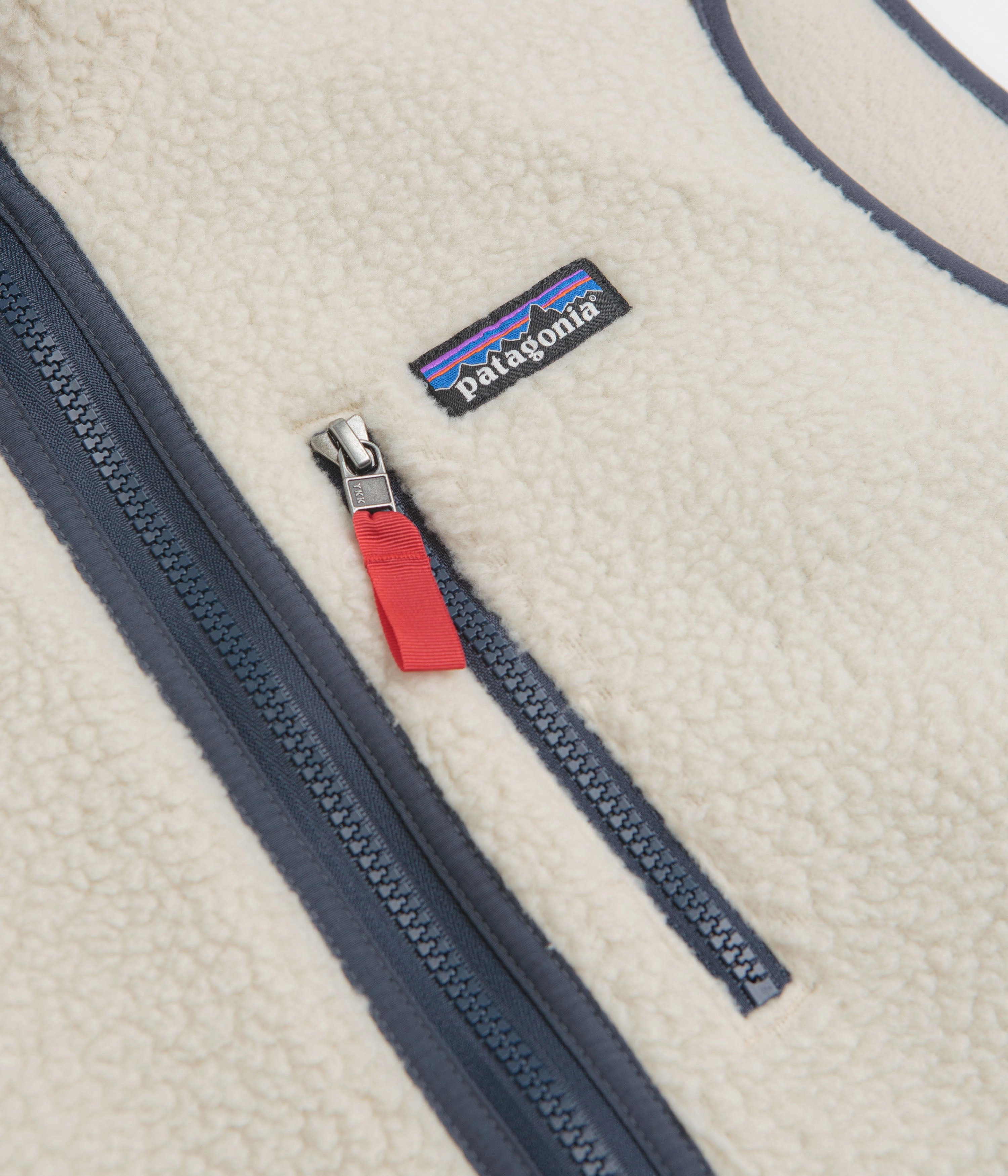 Patagonia Retro Pile Vest - Pelican / Smolder Blue Winter Hike