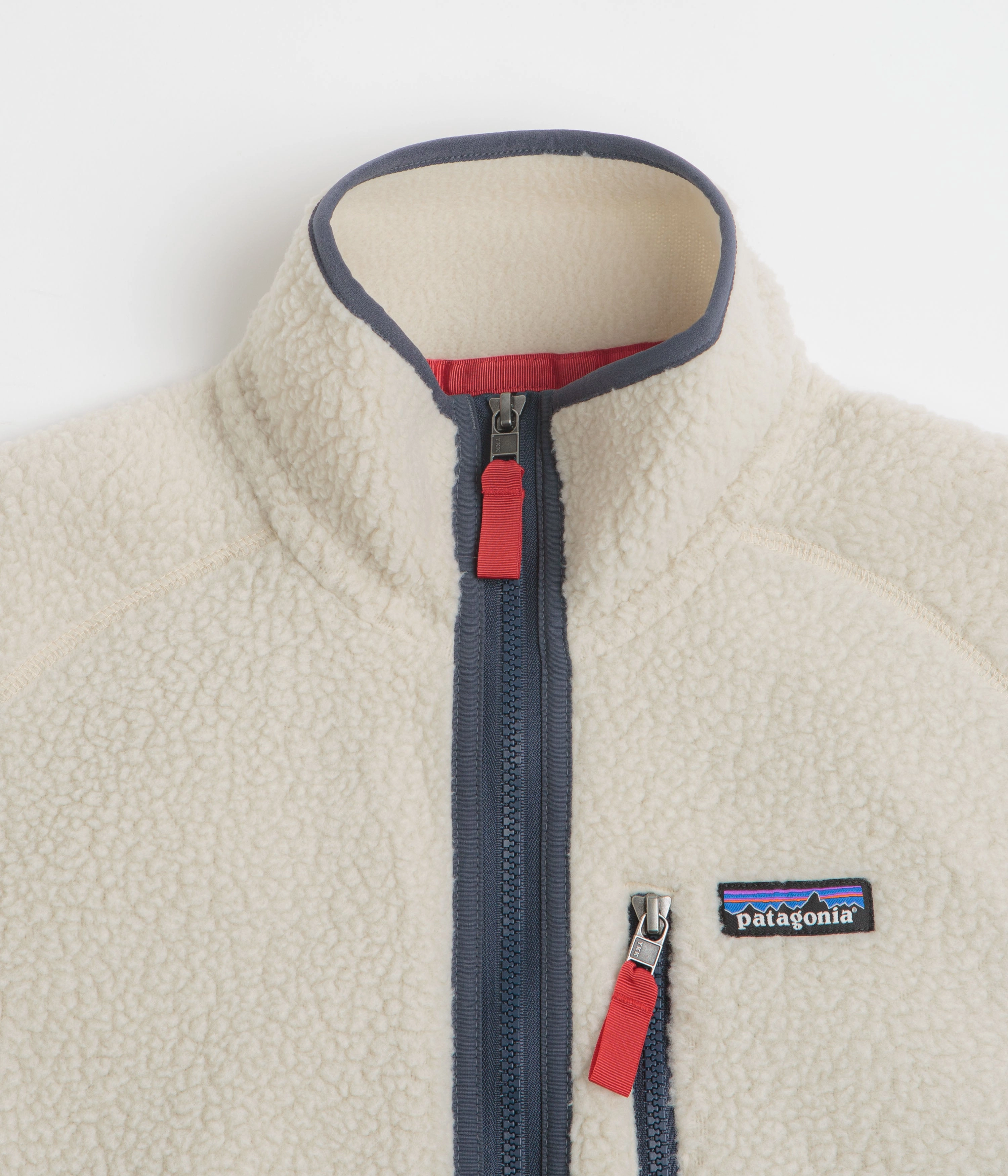 Patagonia Retro Pile Vest - Pelican / Smolder Blue Backyard Relax Cold Day