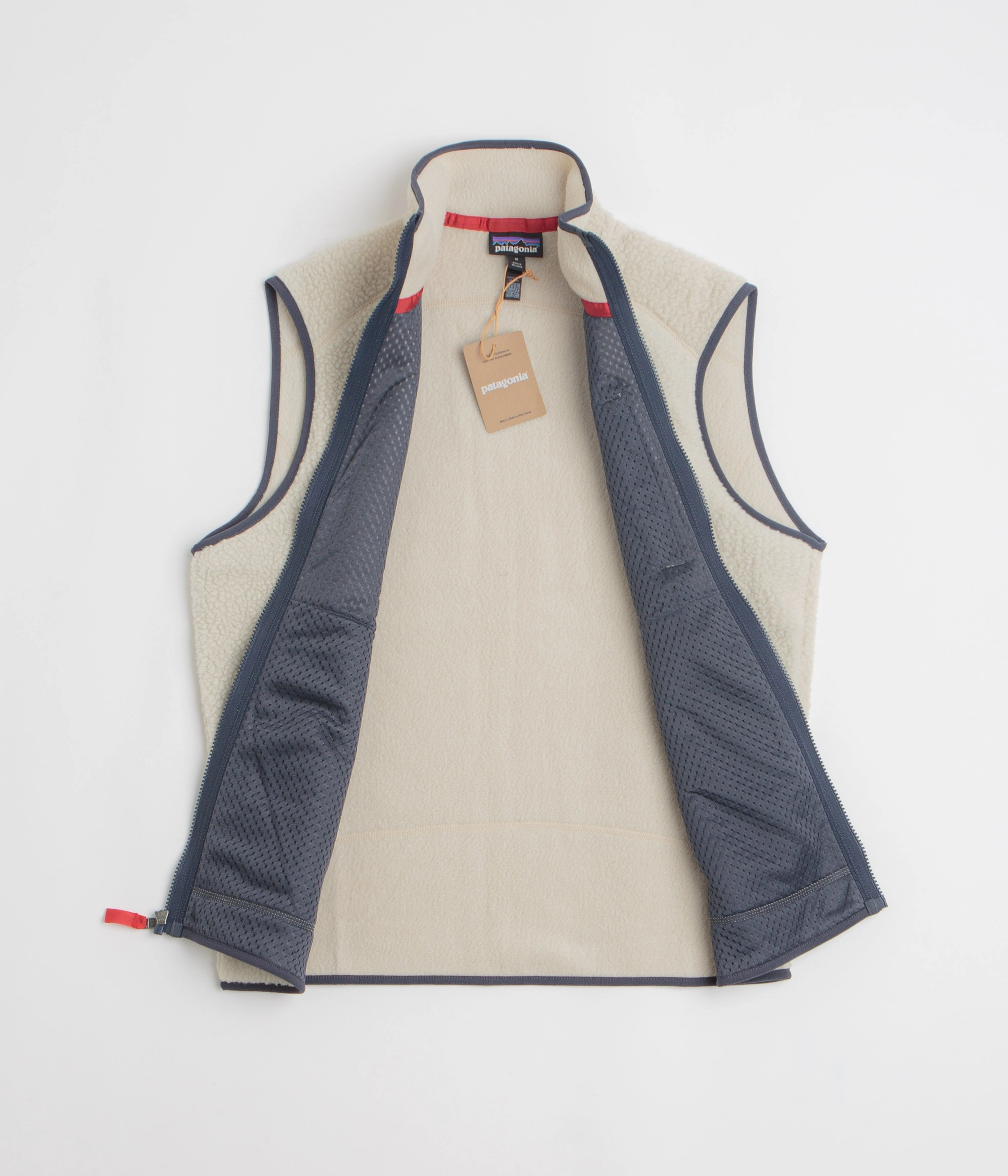 Park Ready Patagonia Retro Pile Vest - Pelican / Smolder Blue