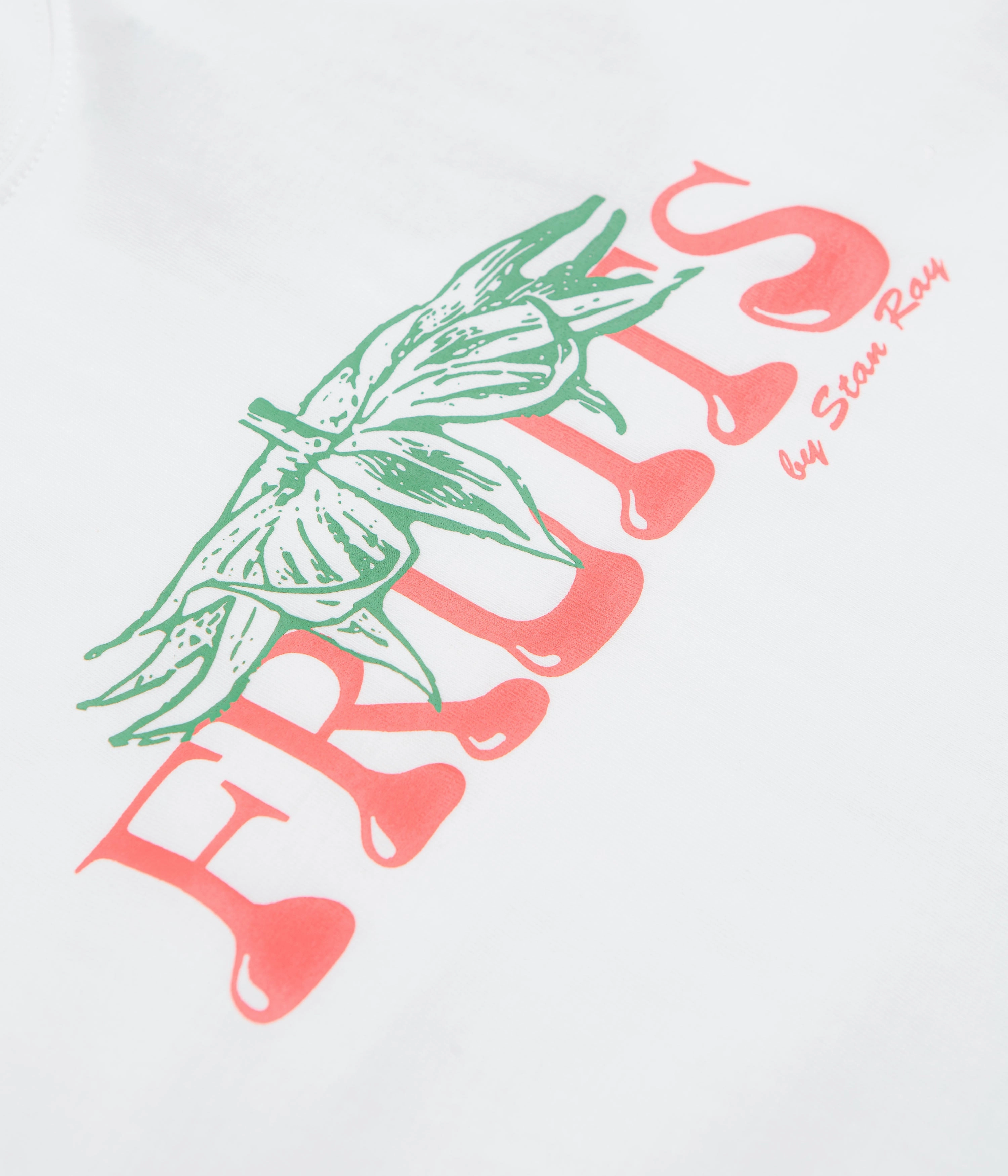 Stan Ray Fruits T-Shirt - White Weekend Comfort Style Floral Pattern
