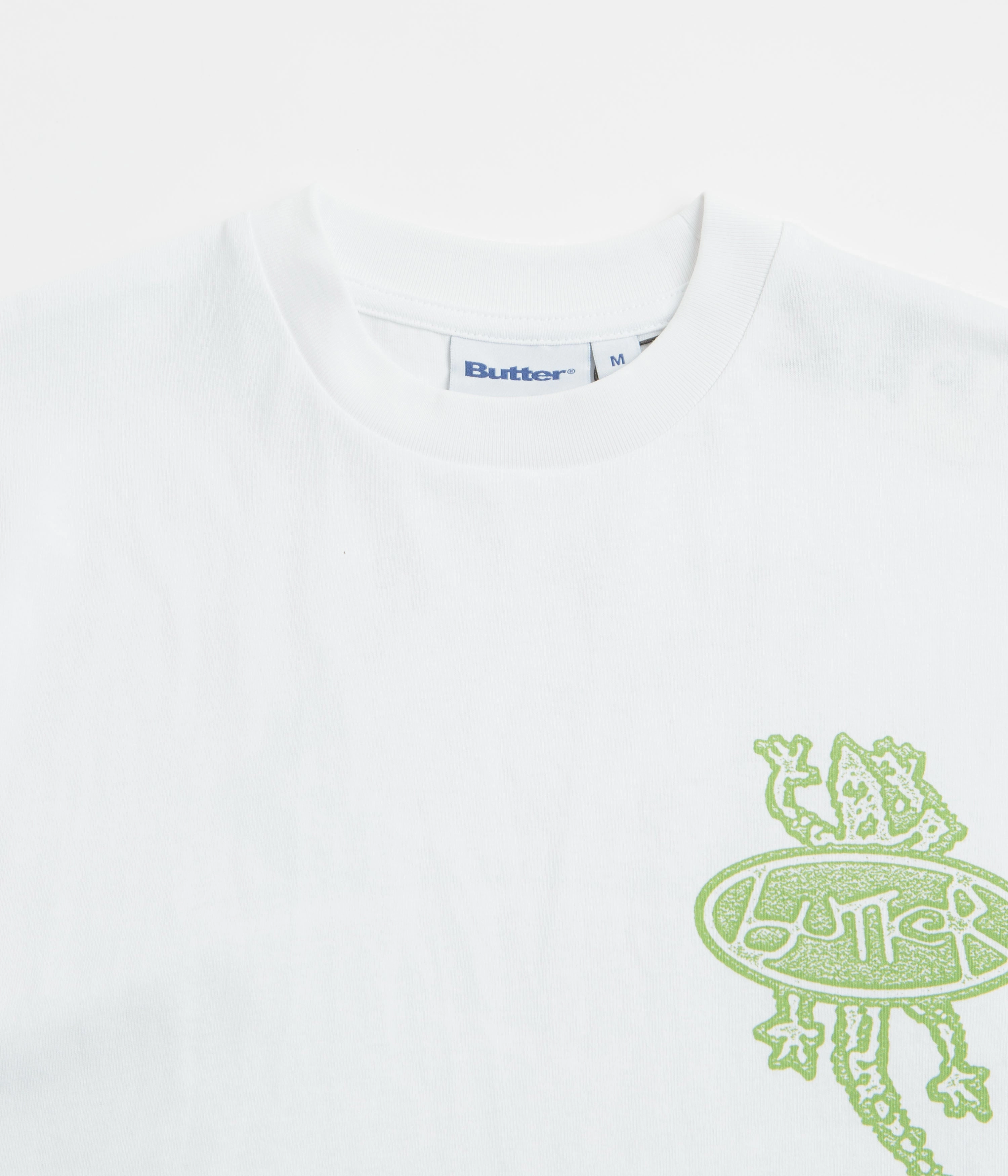 Camping practicality Lightweight Fashion Butter Goods Wipeout T-Shirt - White