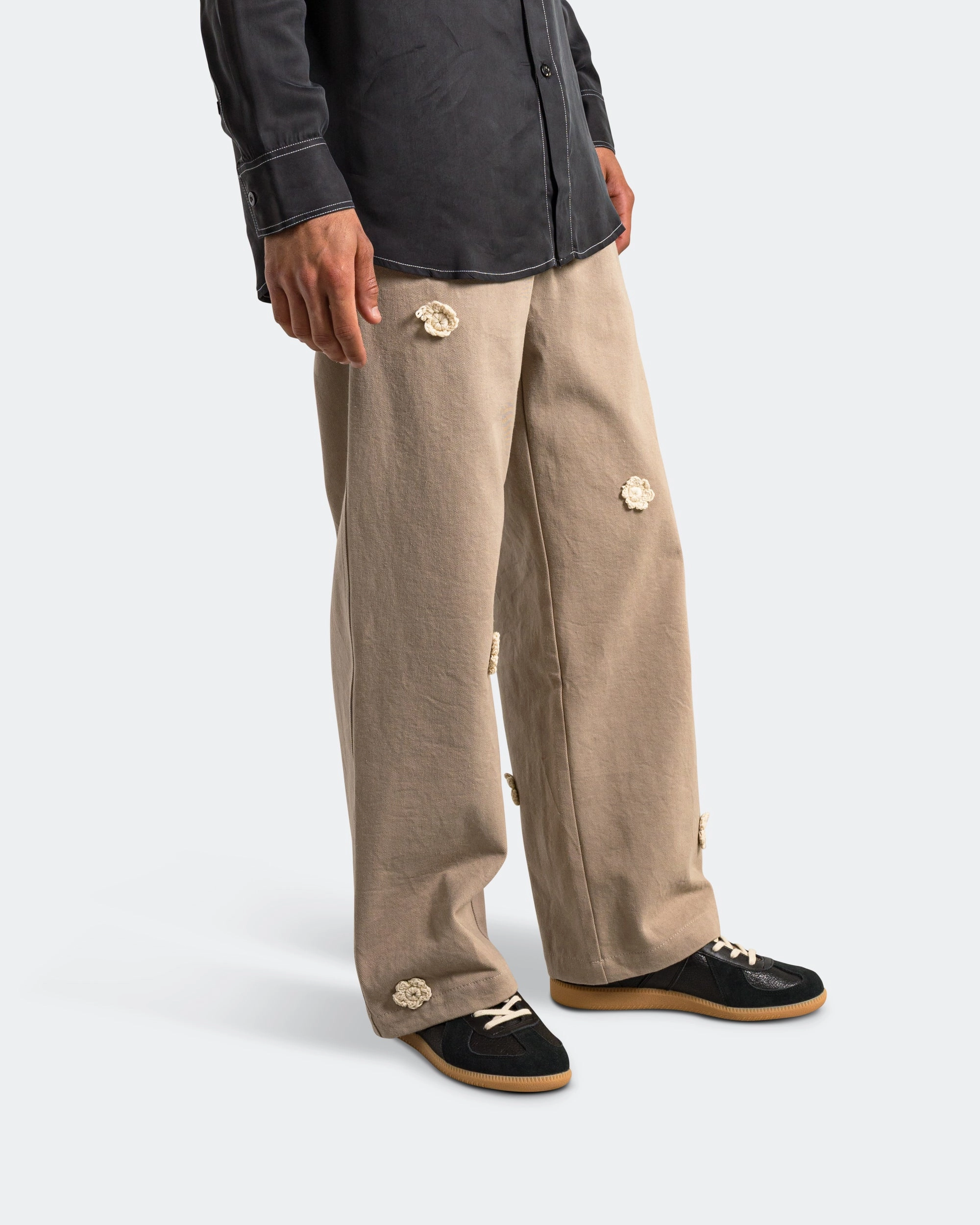 Daisy Baggy Jeans - Oat Cotton Drill Timeless Comfort Wear