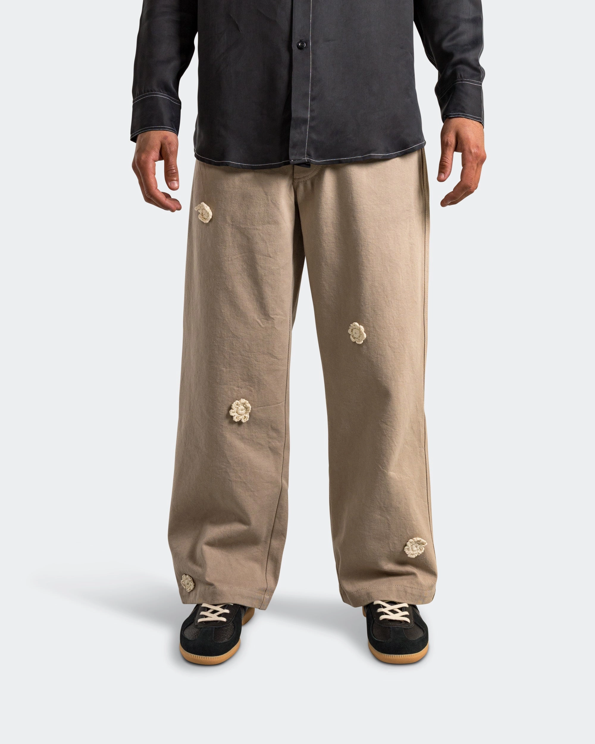 Daisy Baggy Jeans - Oat Cotton Drill Timeless Fit