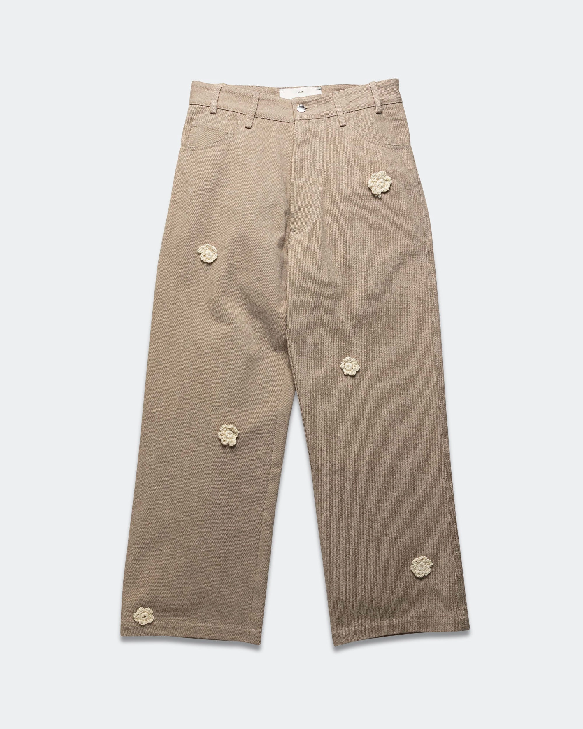 Daisy Baggy Jeans - Oat Cotton Drill Ultra Soft Inner Layer