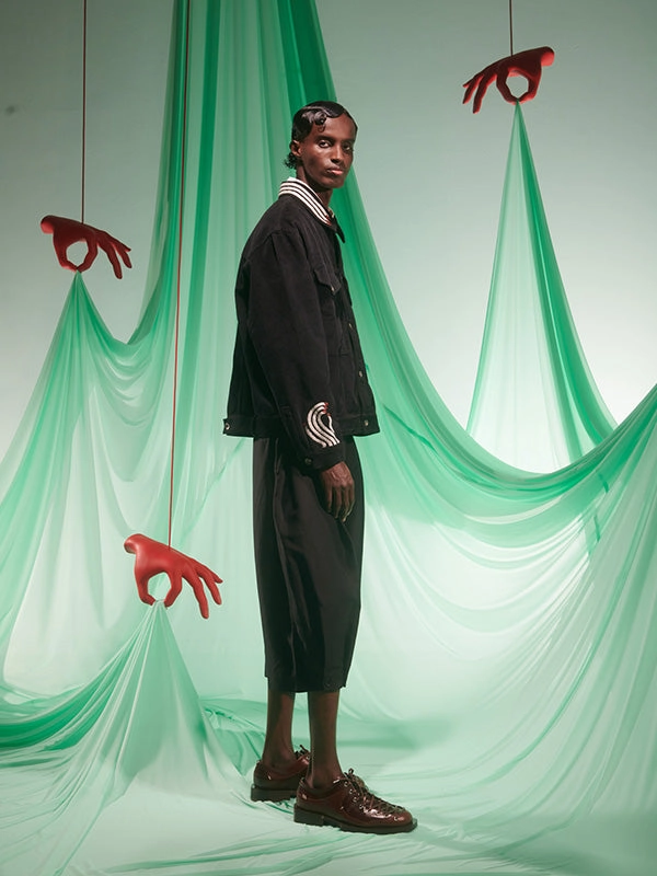 Functional Recommend Cosmos Corduroy Jacket - Black