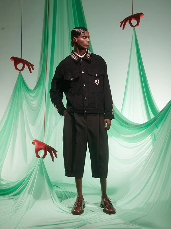 Cosmos Corduroy Jacket - Black teens' All-Weather Comfort