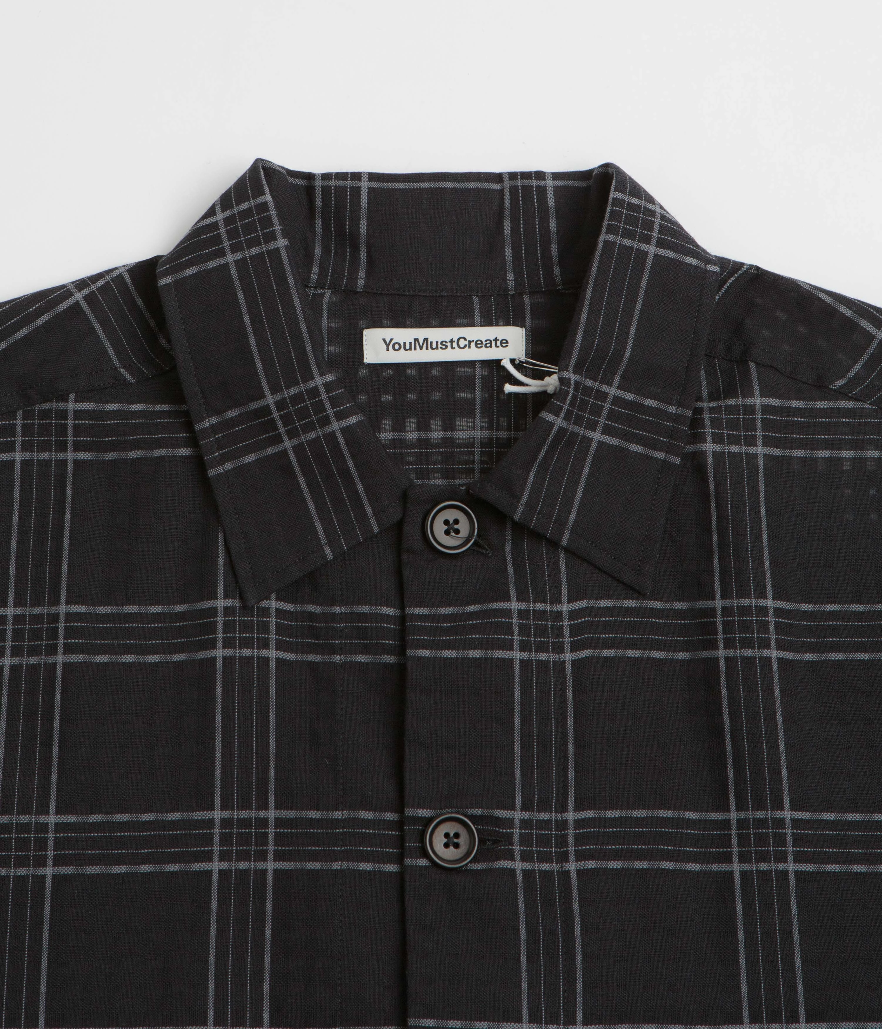 YMC PJ Overshirt - Black / Grey Fantasize