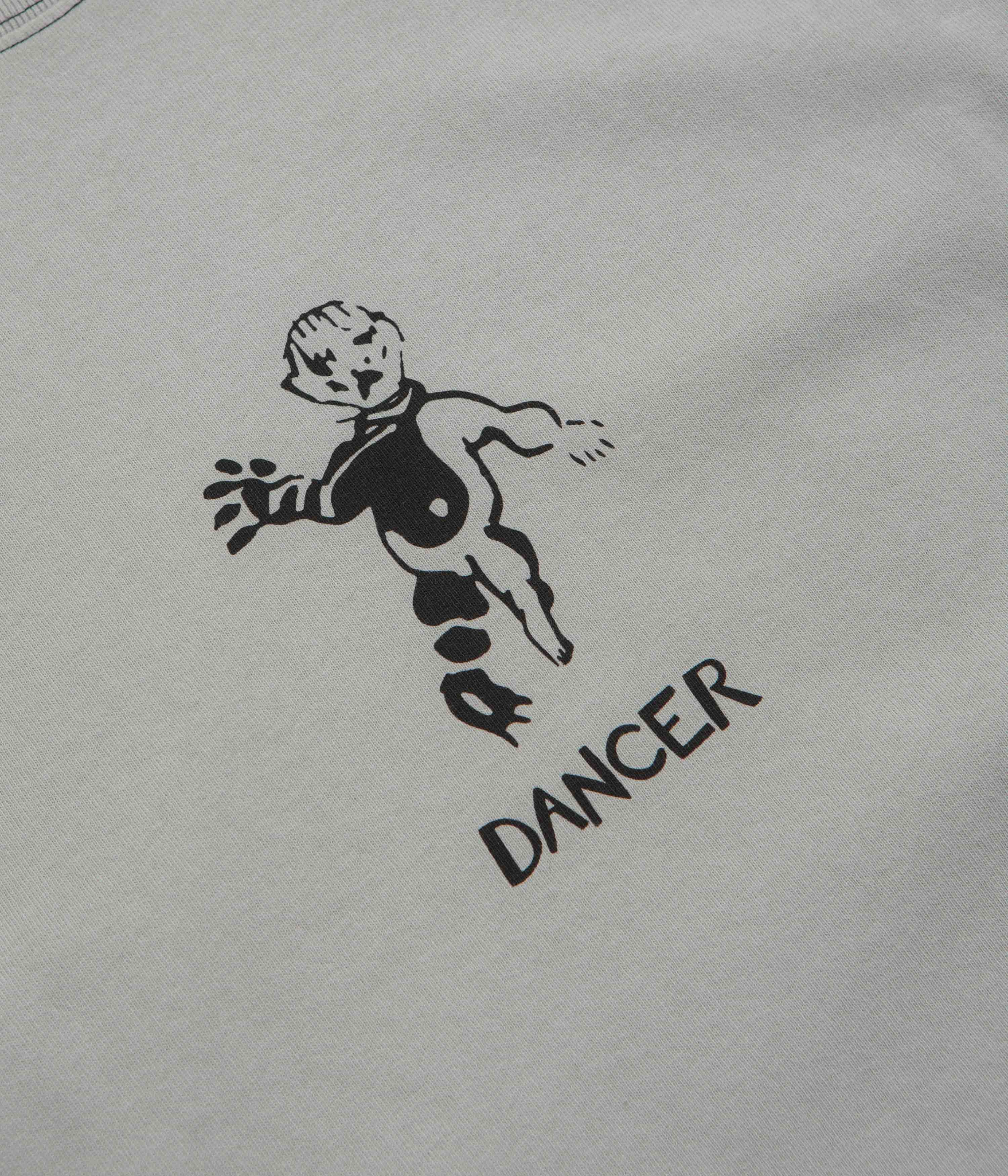 Dancer OG Logo T-Shirt - Oyster Grey Pigment Travel Style Trend Micro Perforation