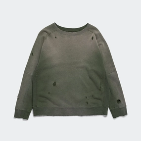 Darts Sweatshirt - Olive French Terry Seasonal Trend Active Fit
