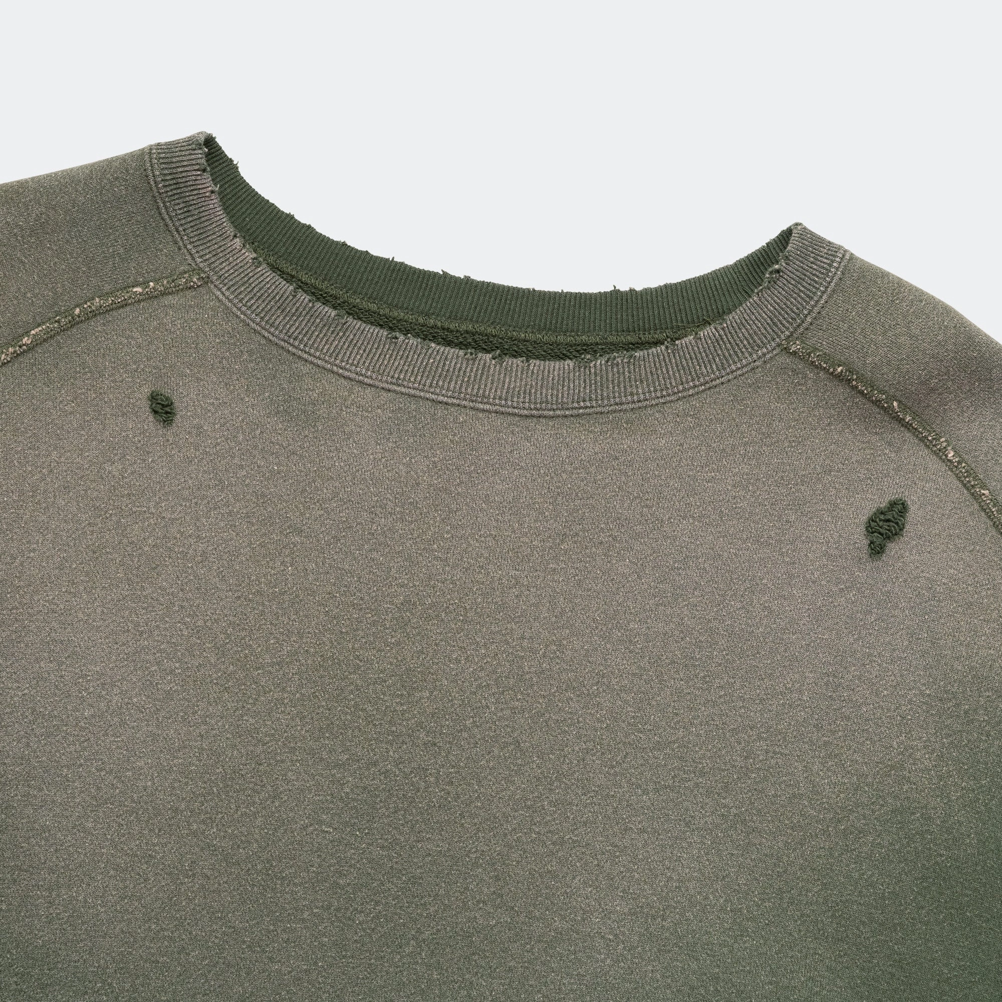 Darts Sweatshirt - Olive French Terry anti static coating