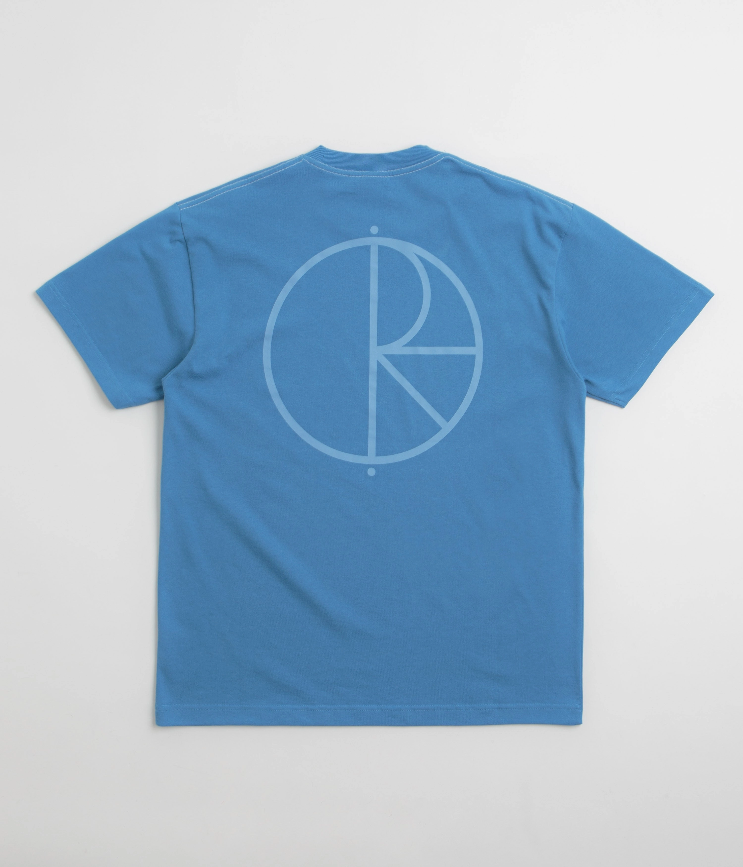 ColorfastFabricTech Embroidered Details Polar Contrast Stroke Logo T-Shirt - French Blue