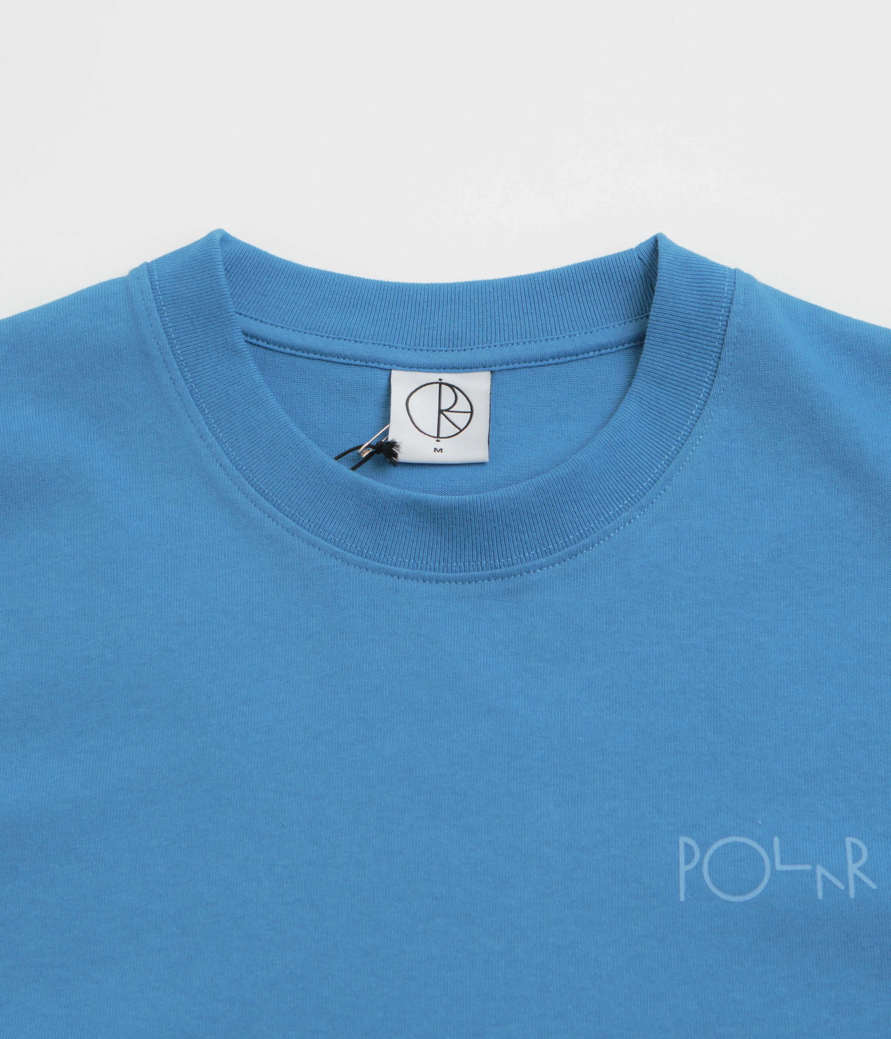 Polar Contrast Stroke Logo T-Shirt - French Blue Comfort and Fit Stylish Everyday Wear