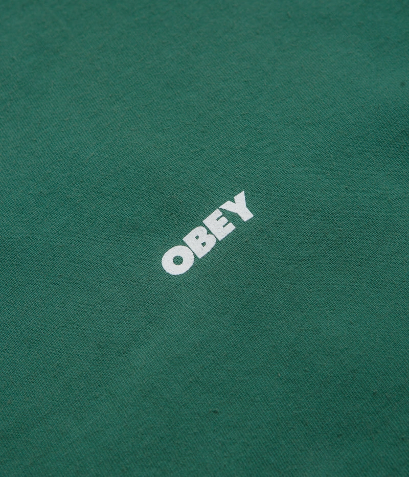 Obey Bold Icon Face T-Shirt - Pigment Rain Forest SkinFriendlyFibers