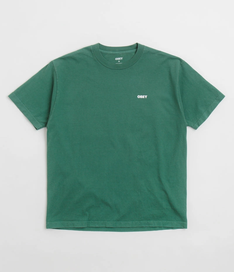 birthday party Obey Bold Icon Face T-Shirt - Pigment Rain Forest