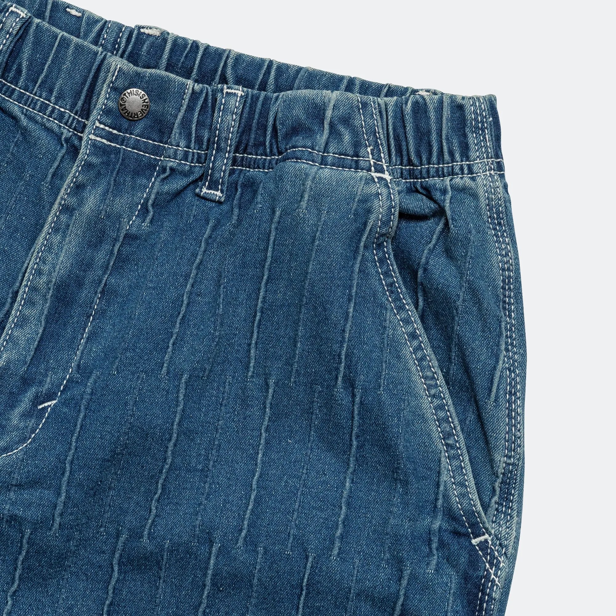 Denim Loose Pant - Blue Weekend Warrior Luxury Athlete Fit