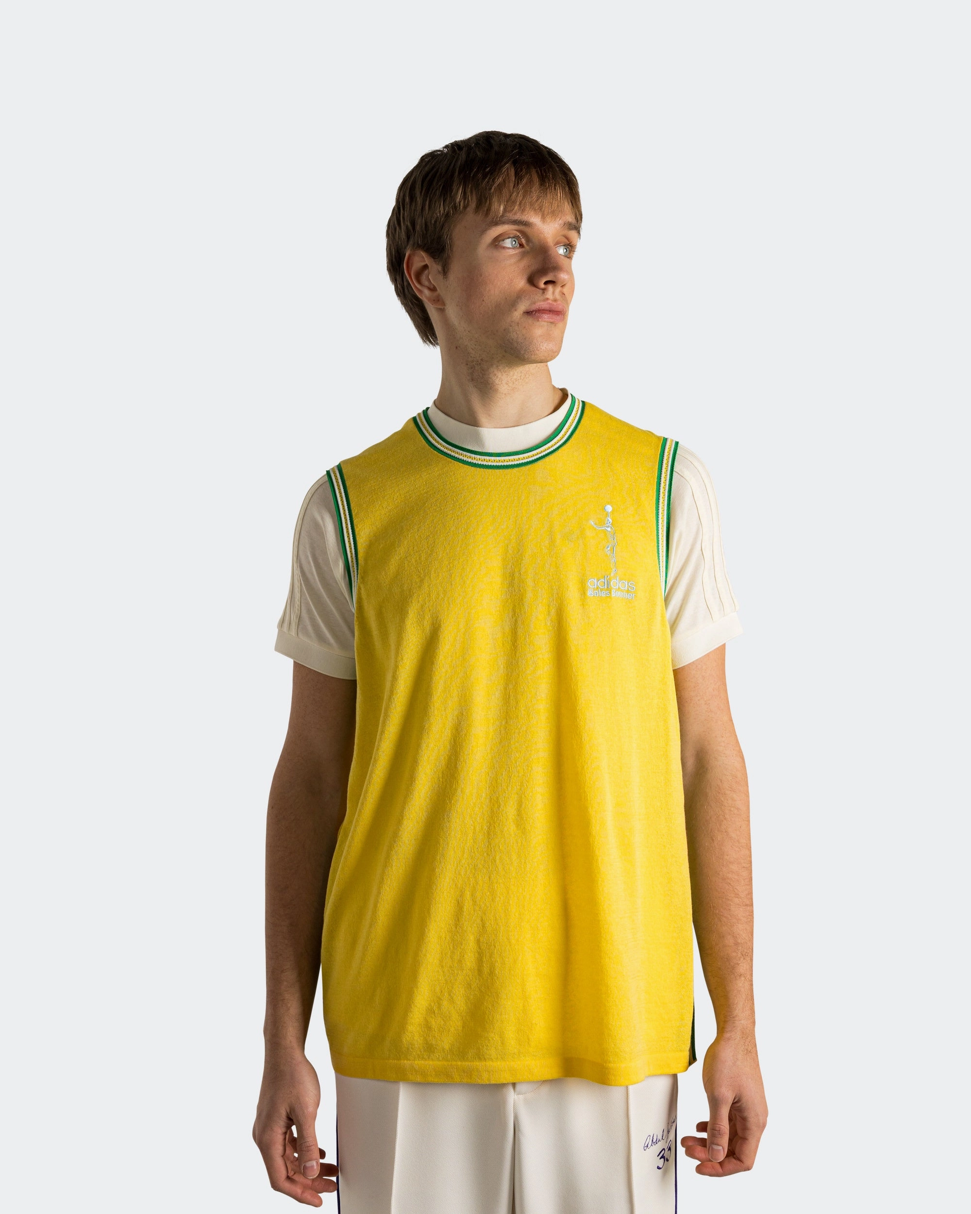 Urban Fit Look Jabbar Vest x Wales Bonner - Spring Yellow