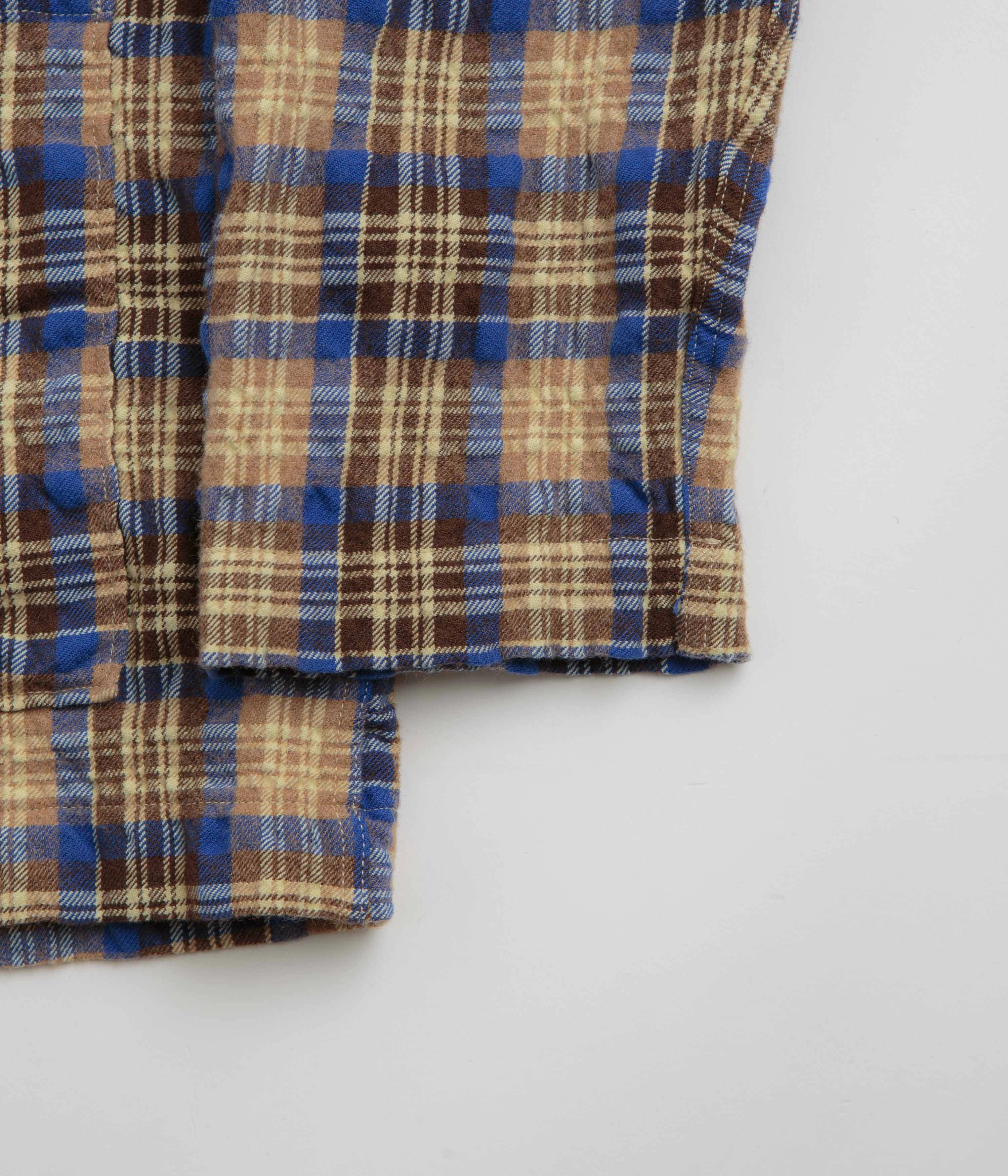 FleeceBacking Modern Fit Universal Works Dockside Jacket - Blue / Sand