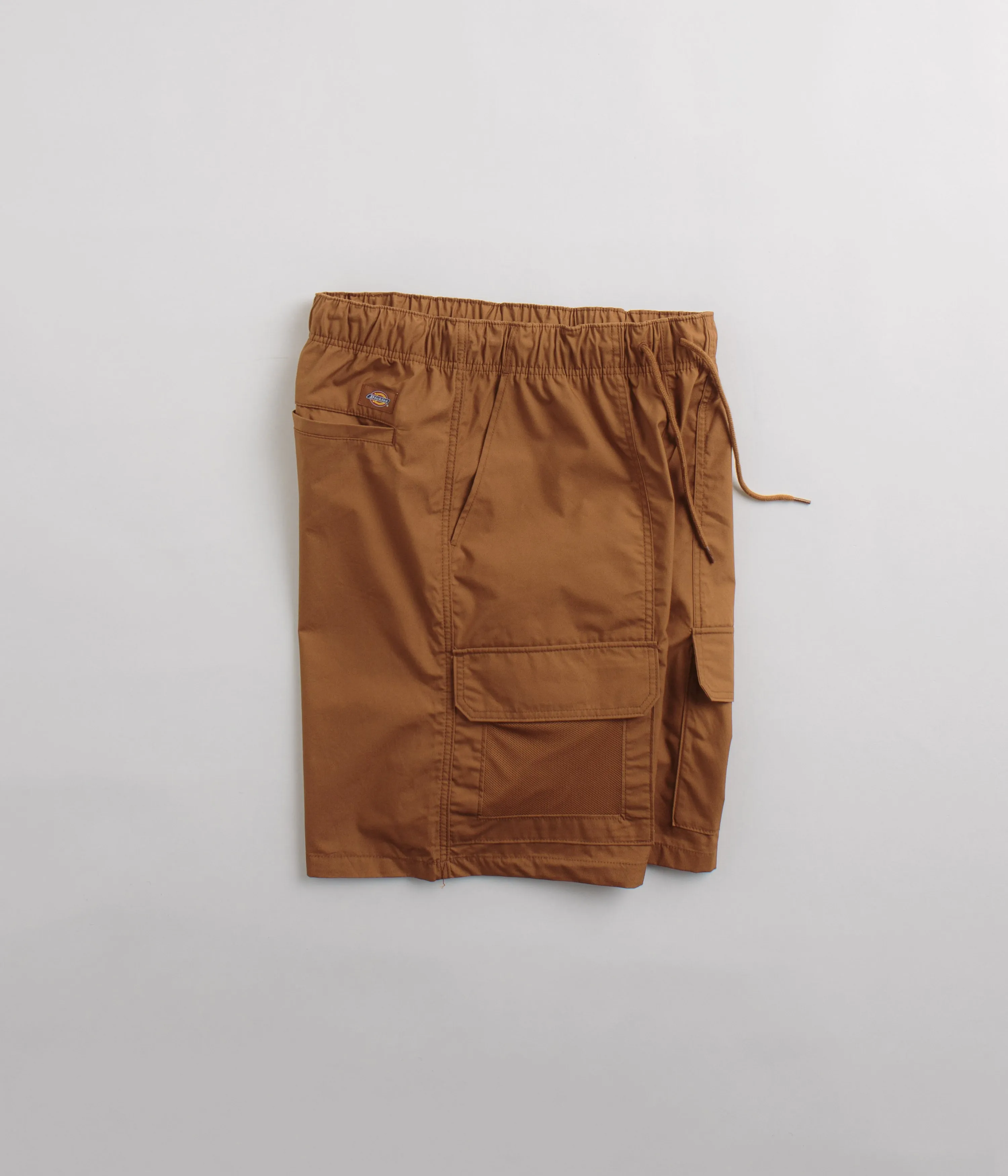 Airy Design Elastic Waistband Design Dickies Fishersville Shorts - Mocha Bisque