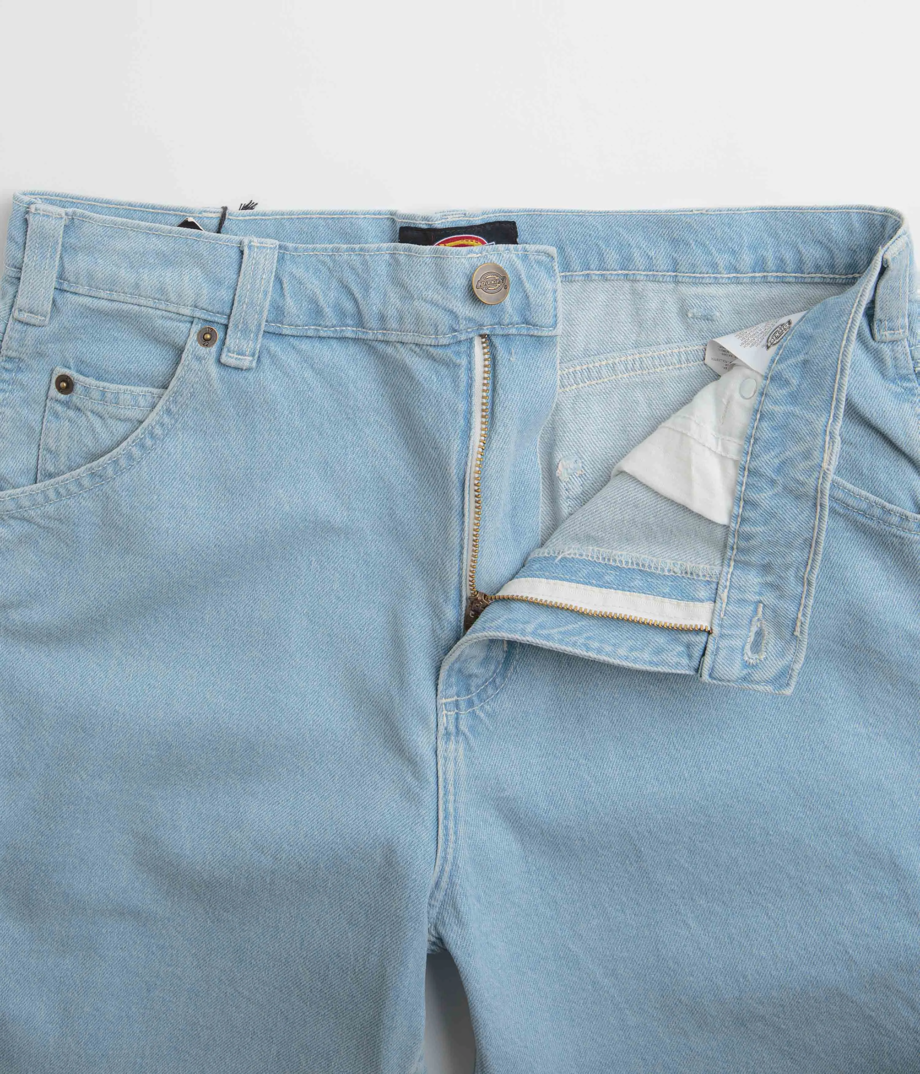 Water Resistant Dickies Garyville Denim Shorts - Vintage Aged Blue