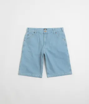 Dickies Garyville Denim Shorts - Vintage Aged Blue Ergonomic Panel Design