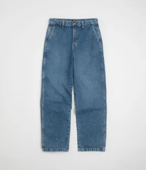 Chill Outfit Streetwear Fan Holiday Vibes Rainy Day Winter Warmth Autumn Days Dickies Madison Jeans - Rinsed Blue / Fade