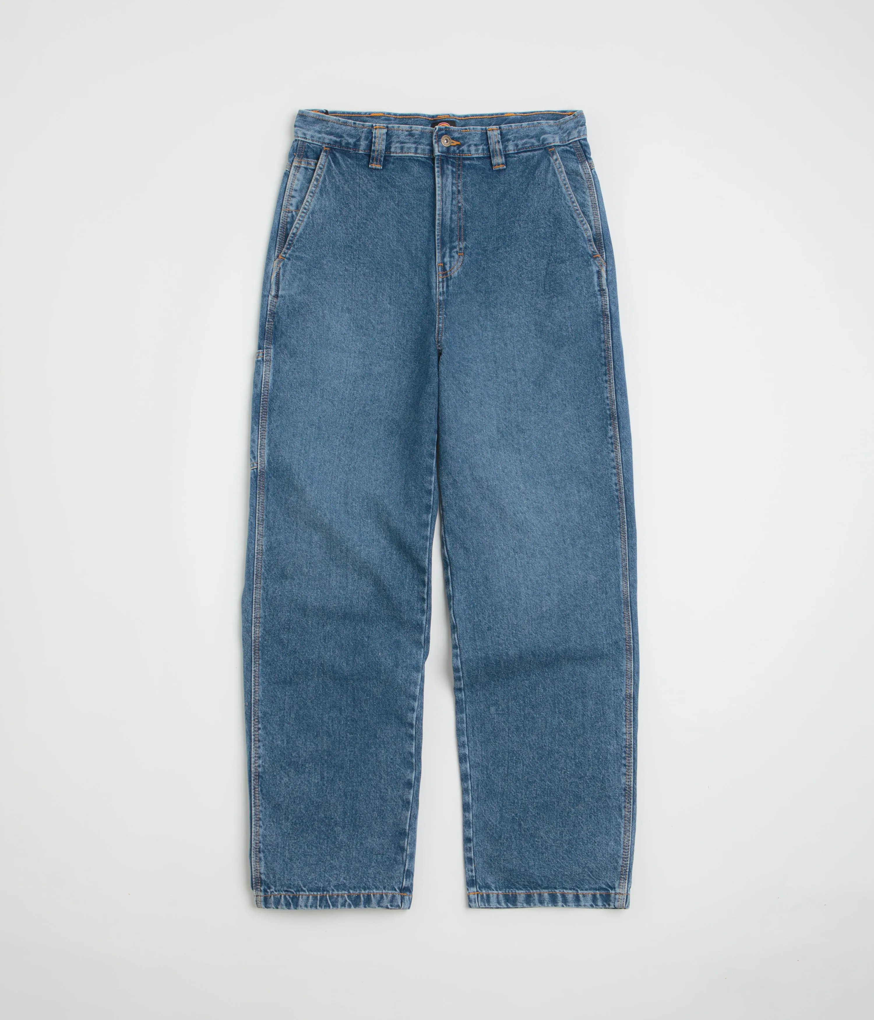 Chill Outfit Streetwear Fan Holiday Vibes Rainy Day Winter Warmth Autumn Days Dickies Madison Jeans - Rinsed Blue / Fade