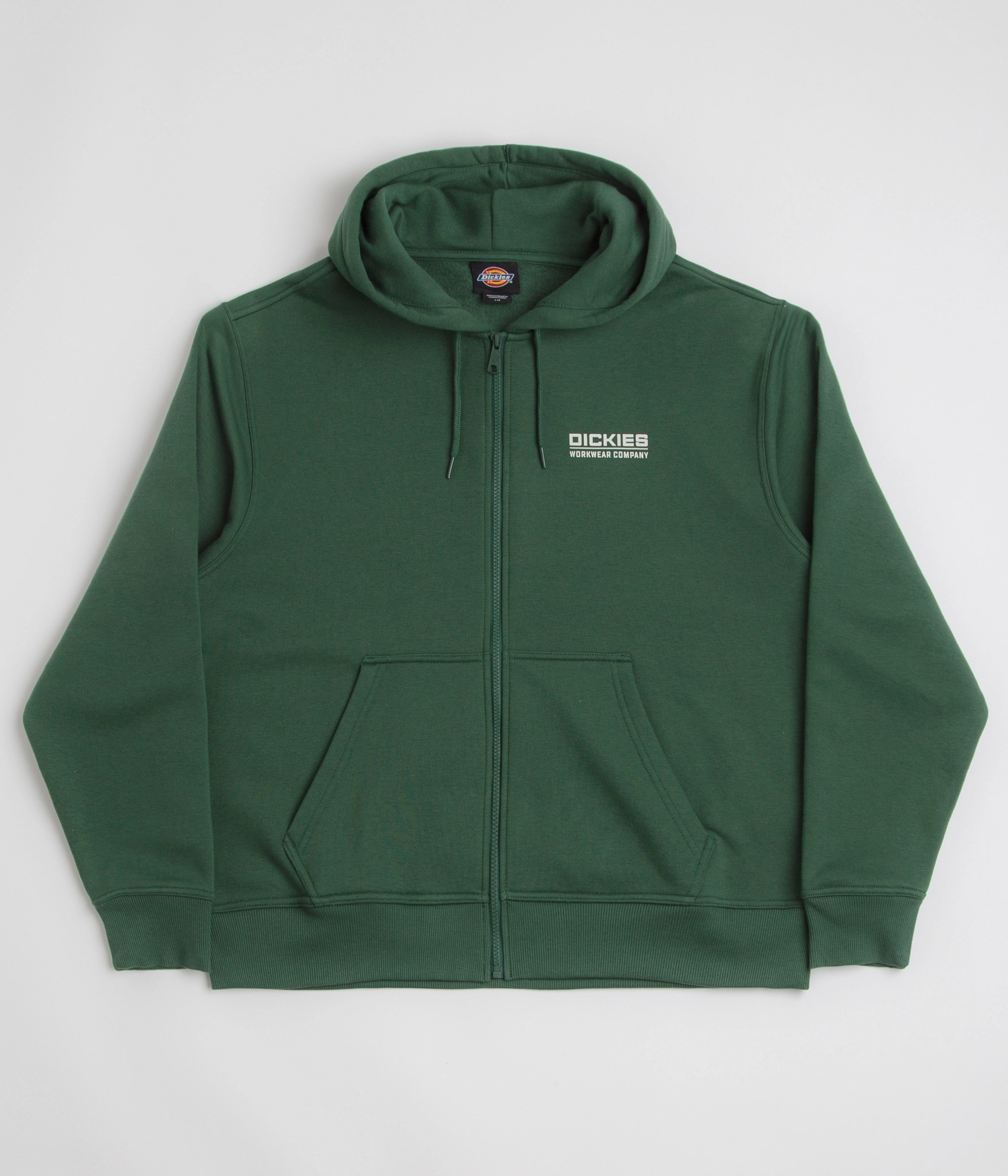 Dickies Bolivar Full Zip Hoodie - Pine Needle Green short sleeves Valentine's Day wear