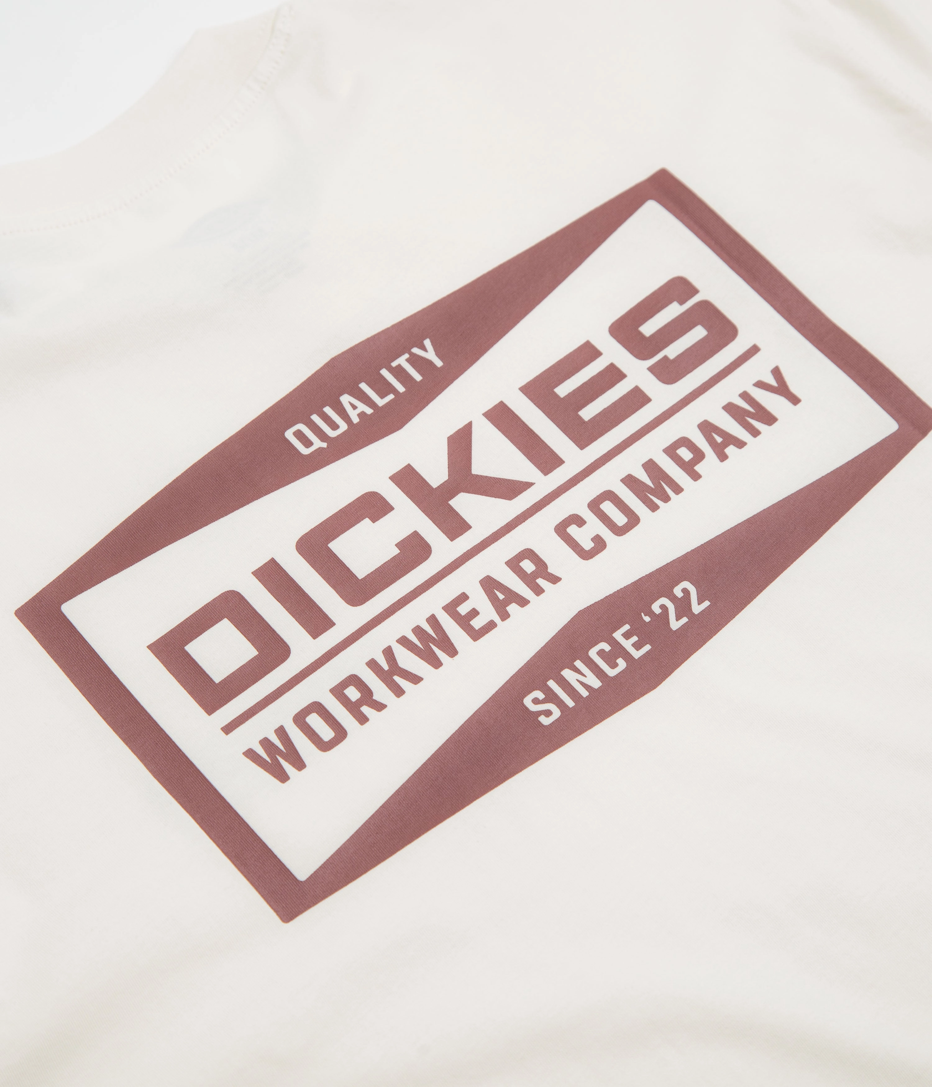 Vibrant Colors Layering Piece Dickies Bolivar T-Shirt - Egret